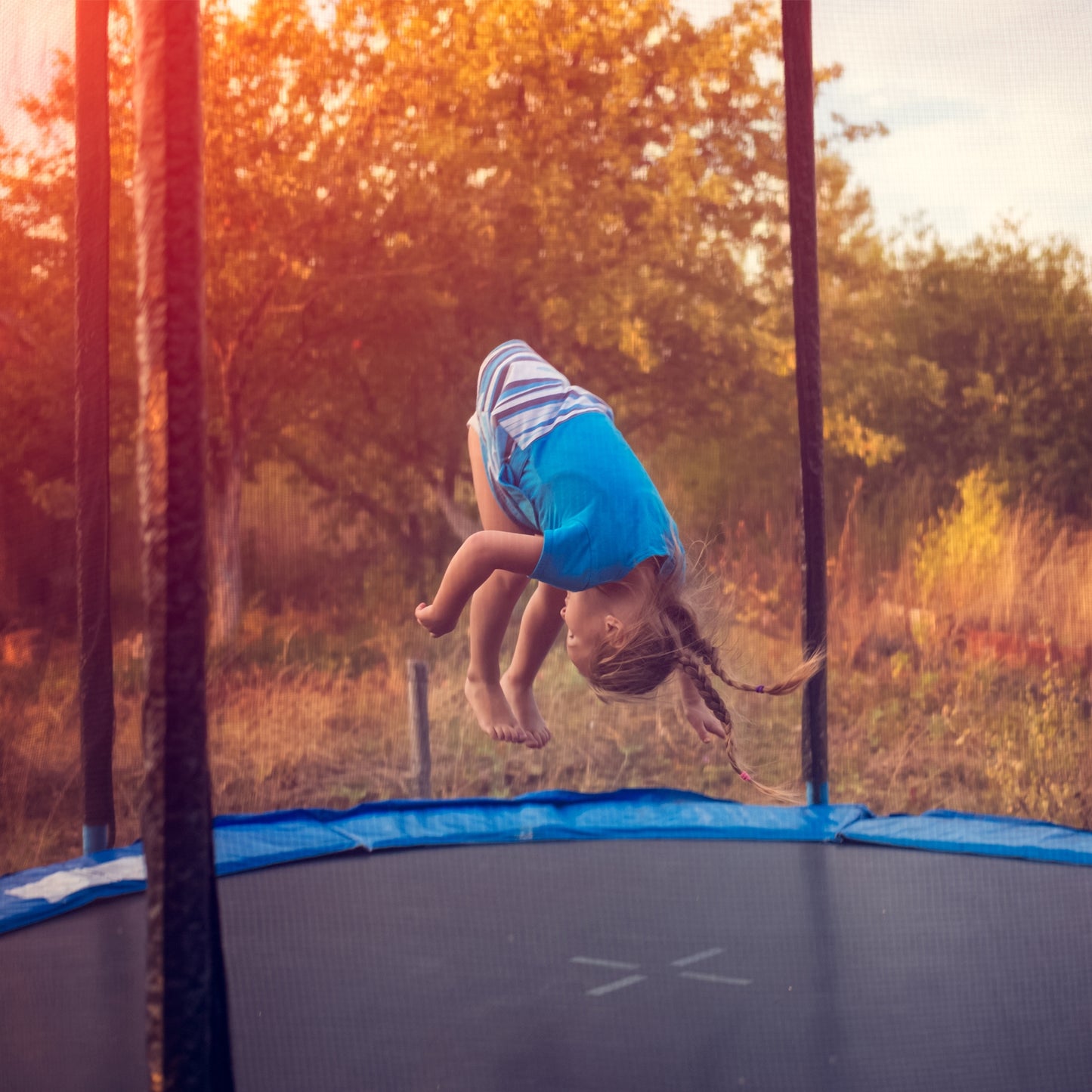 8/10/12/14/15/16 Feet Outdoor Trampoline Bounce Combo with Safety Closure Net Ladder-16 ft Kids Crystal