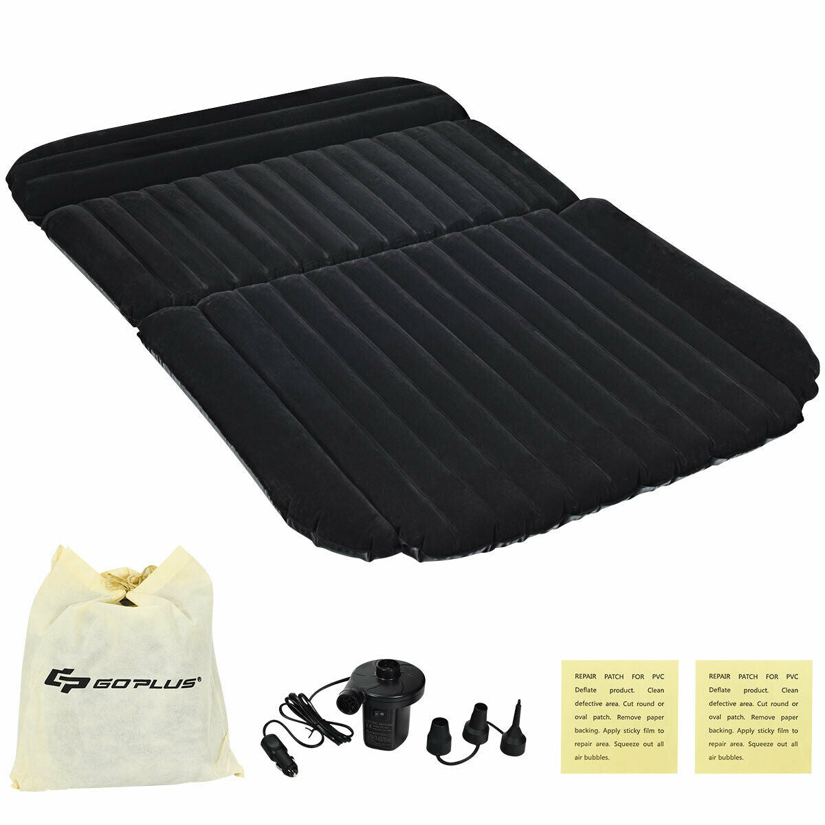 Inflatable SUV Air Backseat Mattress Travel Pad with Pump Outdoor Kids Crystal
