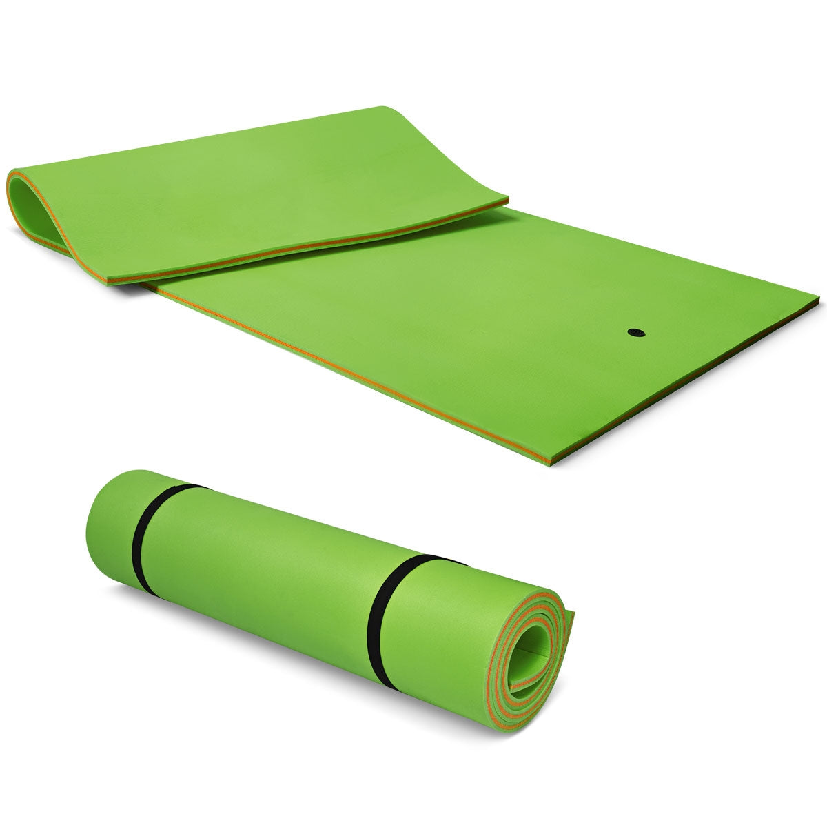 12’ x 6’ 3 Layer Floating Water Pad-Green Kids Crystal