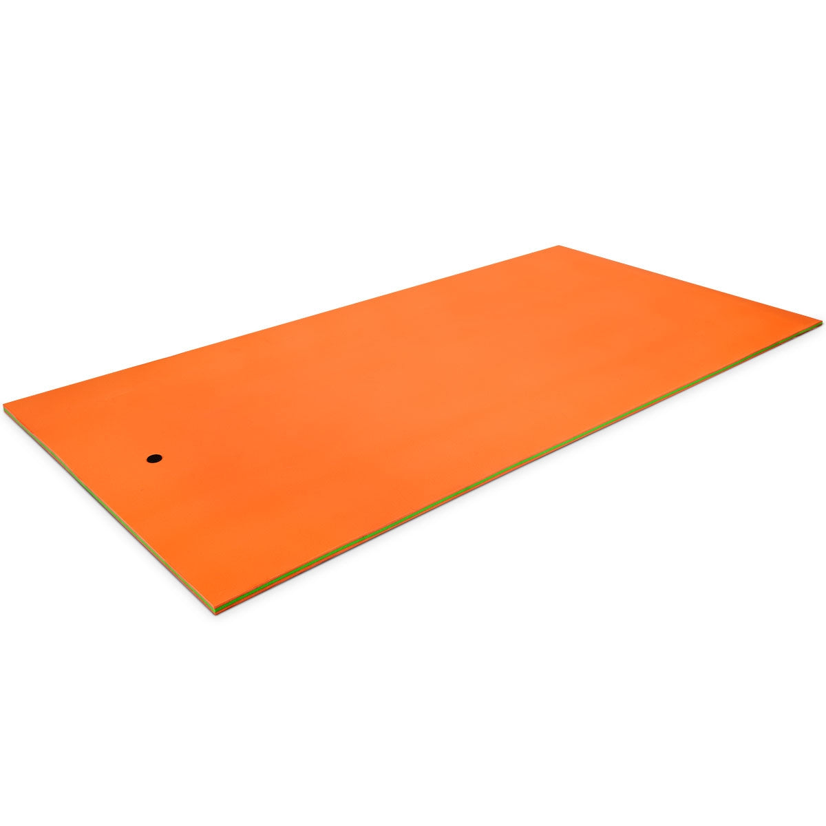 12 x 6 Feet 3 Layer Floating Water Pad-Orange Kids Crystal