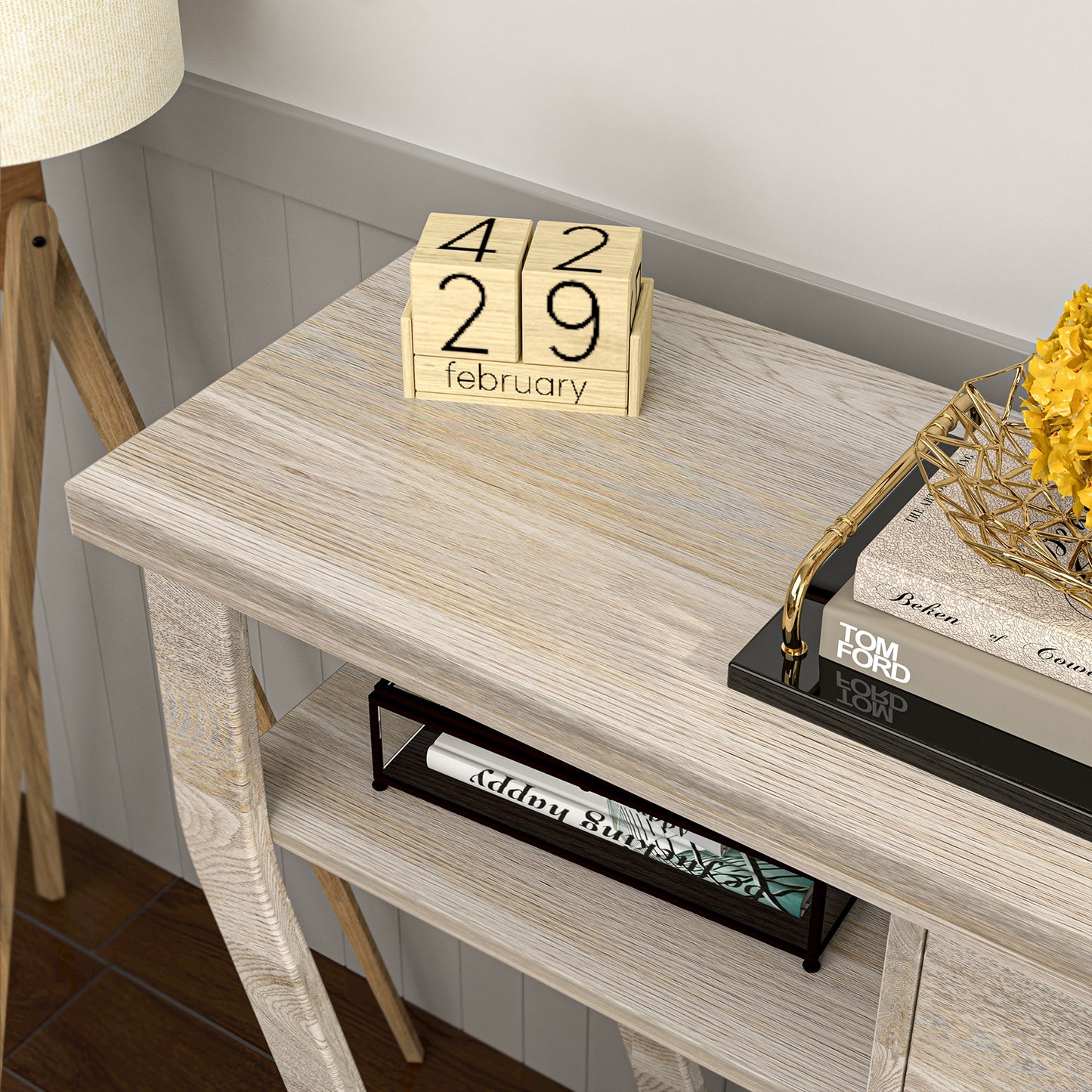 Modern Sofa Accent Table with Drawer-Gray Kids Crystal