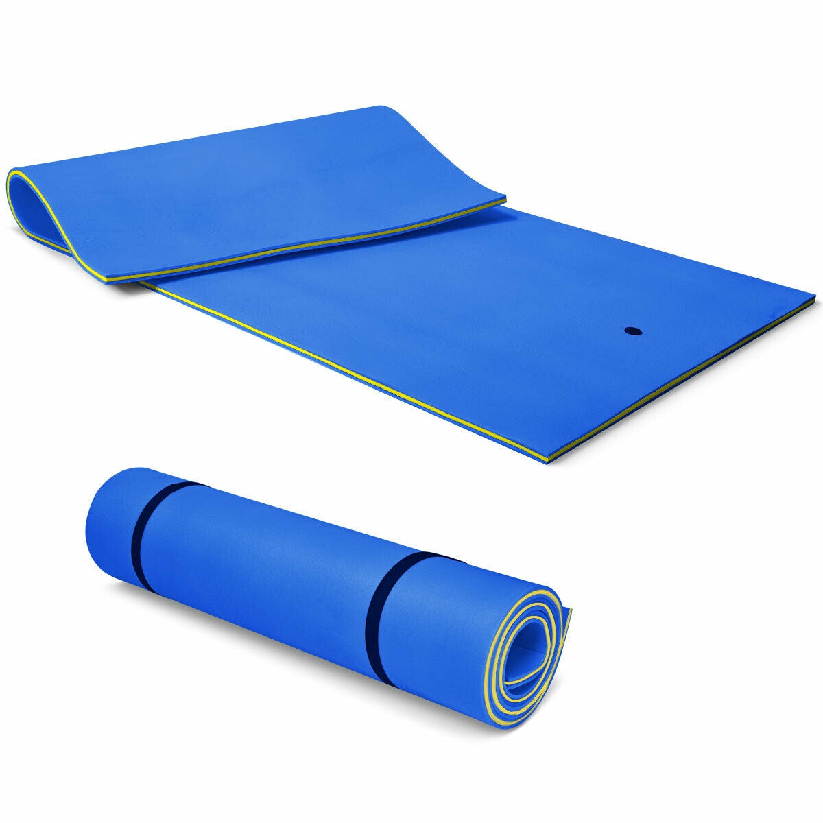 12 x 6 Feet 3 Layer Floating Water Pad-Blue Kids Crystal