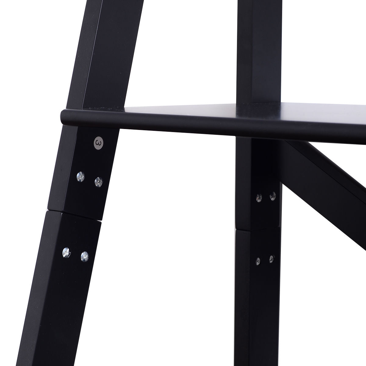 4-Tier Ladder Space-saving Bookshelf Kids Crystal