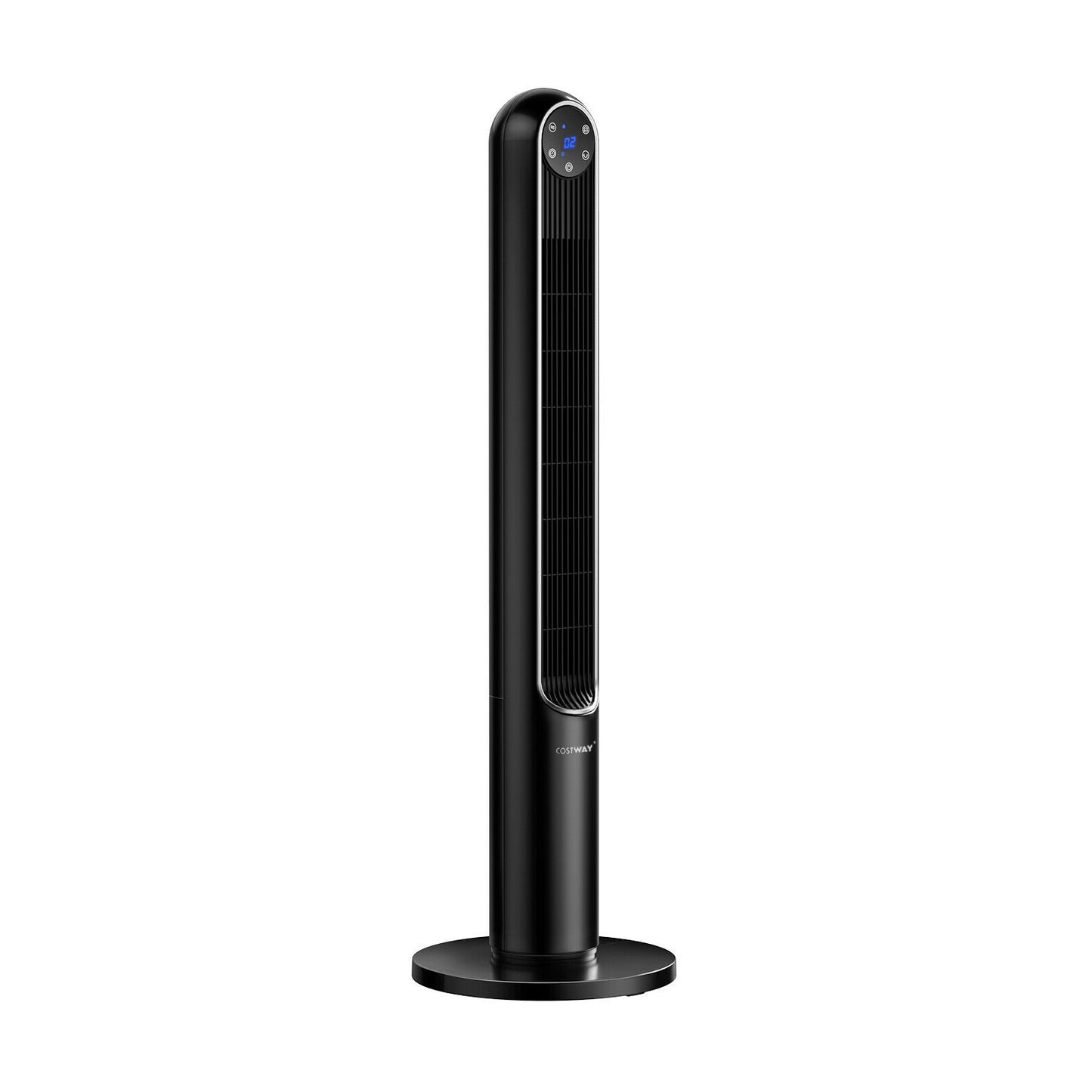 42 Inch 80 Degree Tower Fan with Smart Display Panel and Remote Control-Black Kids Crystal