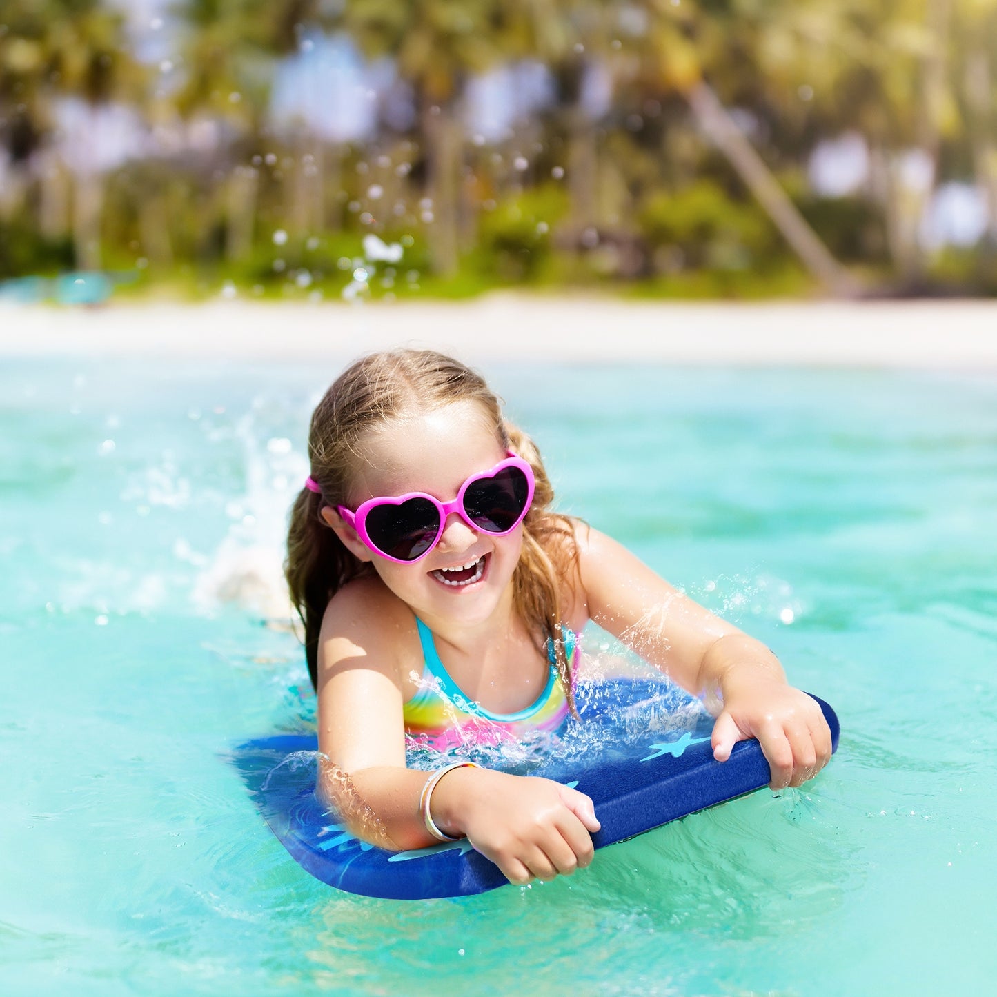 41 Inch Lightweight Super Portable Surfing Bodyboard-M Kids Crystal