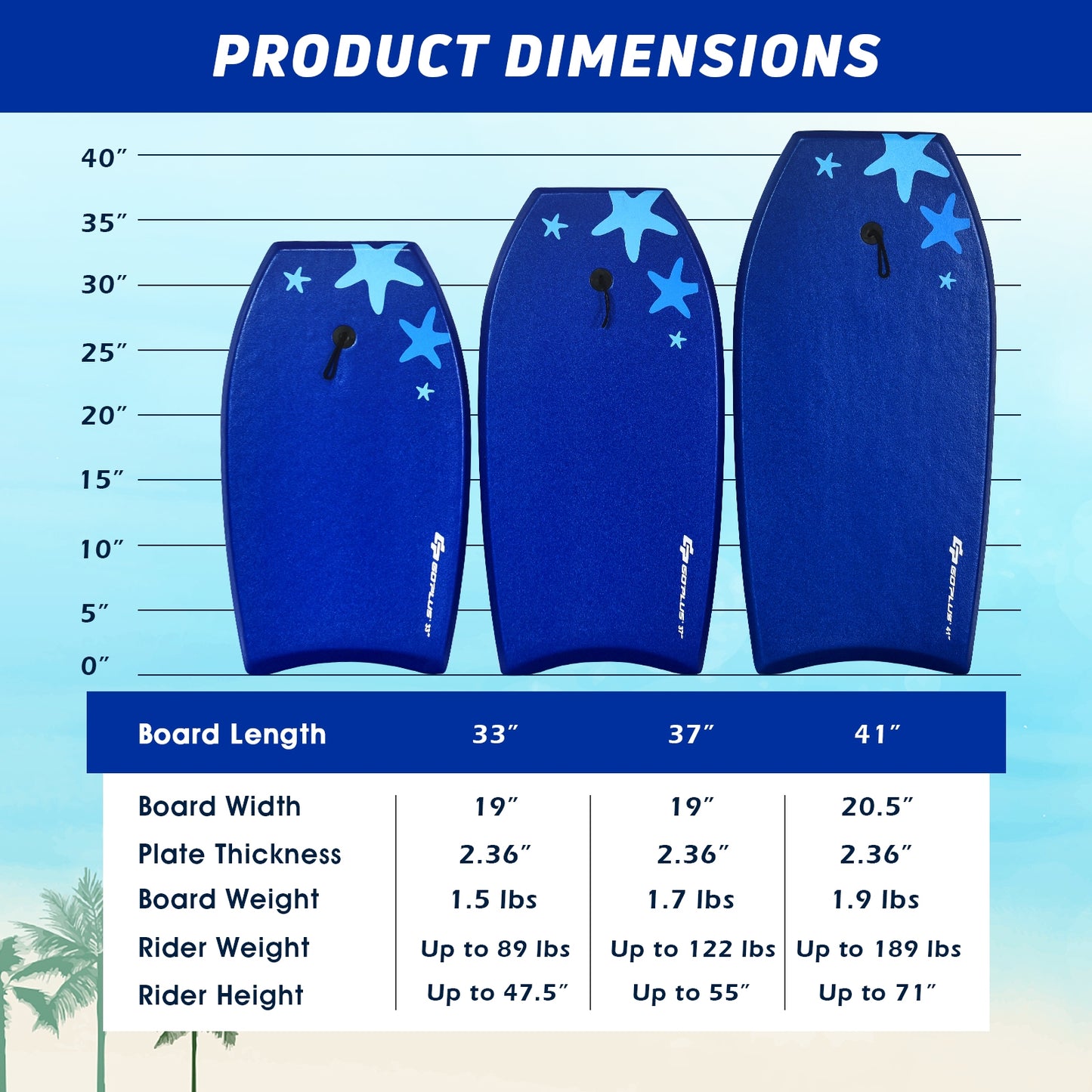 41 Inch Lightweight Super Portable Surfing Bodyboard-M Kids Crystal