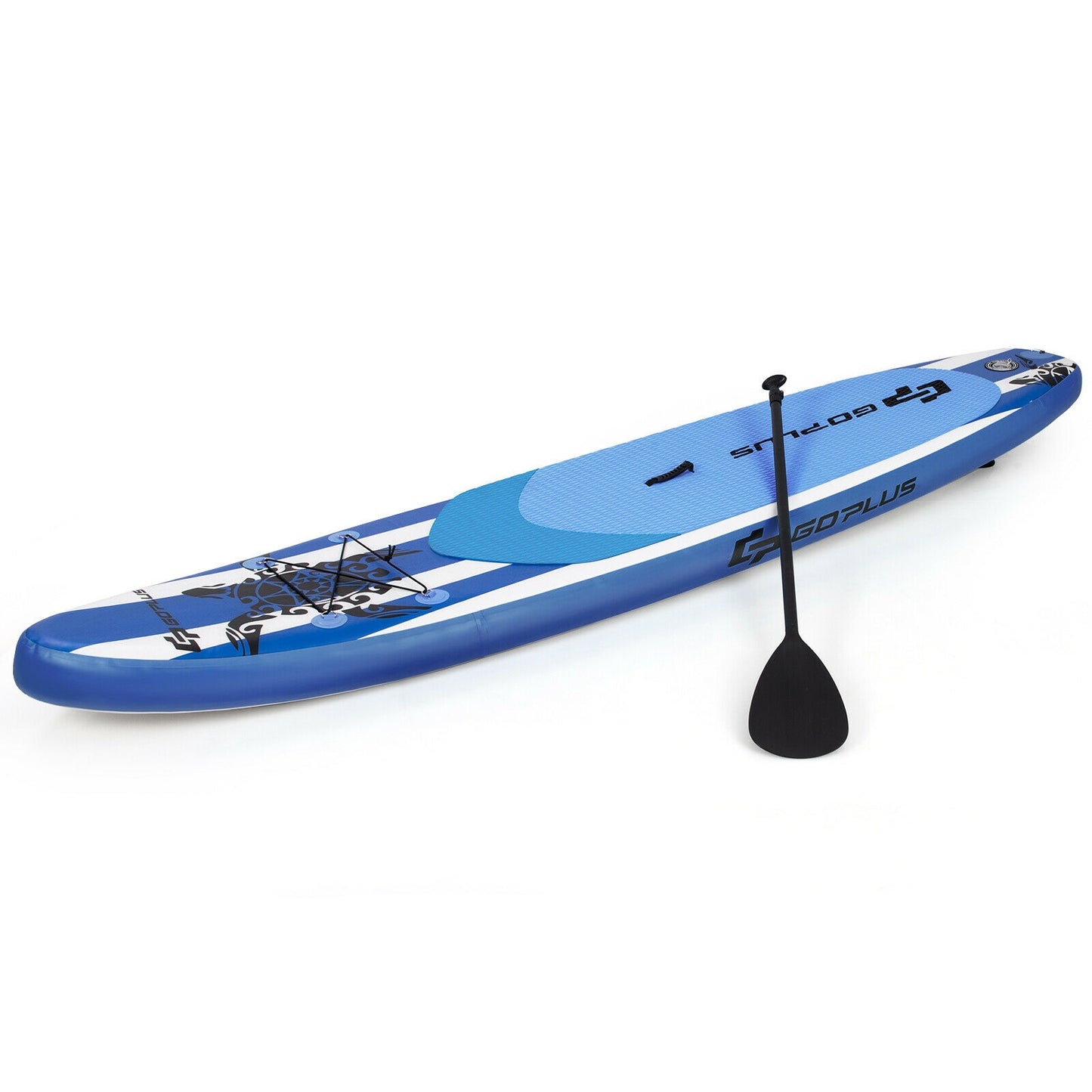 10.6 Feet Inflatable Adjustable Paddle Board with Carry Bag-M Kids Crystal