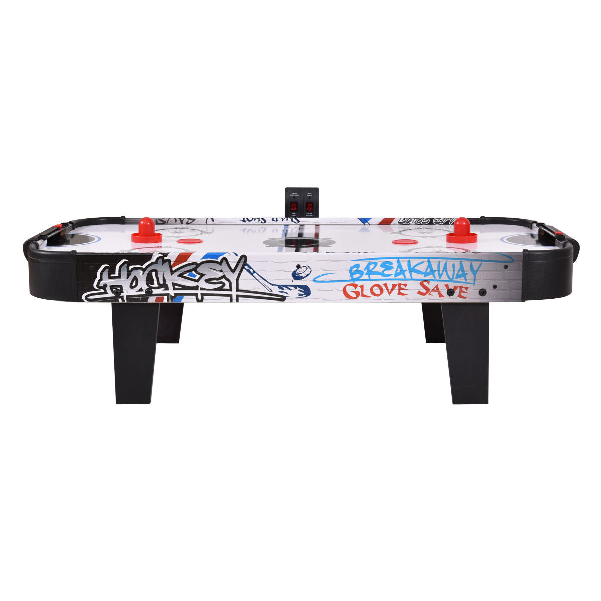 42 Inch Air Powered Hockey Table Top Scoring 2 Pushers Kids Crystal
