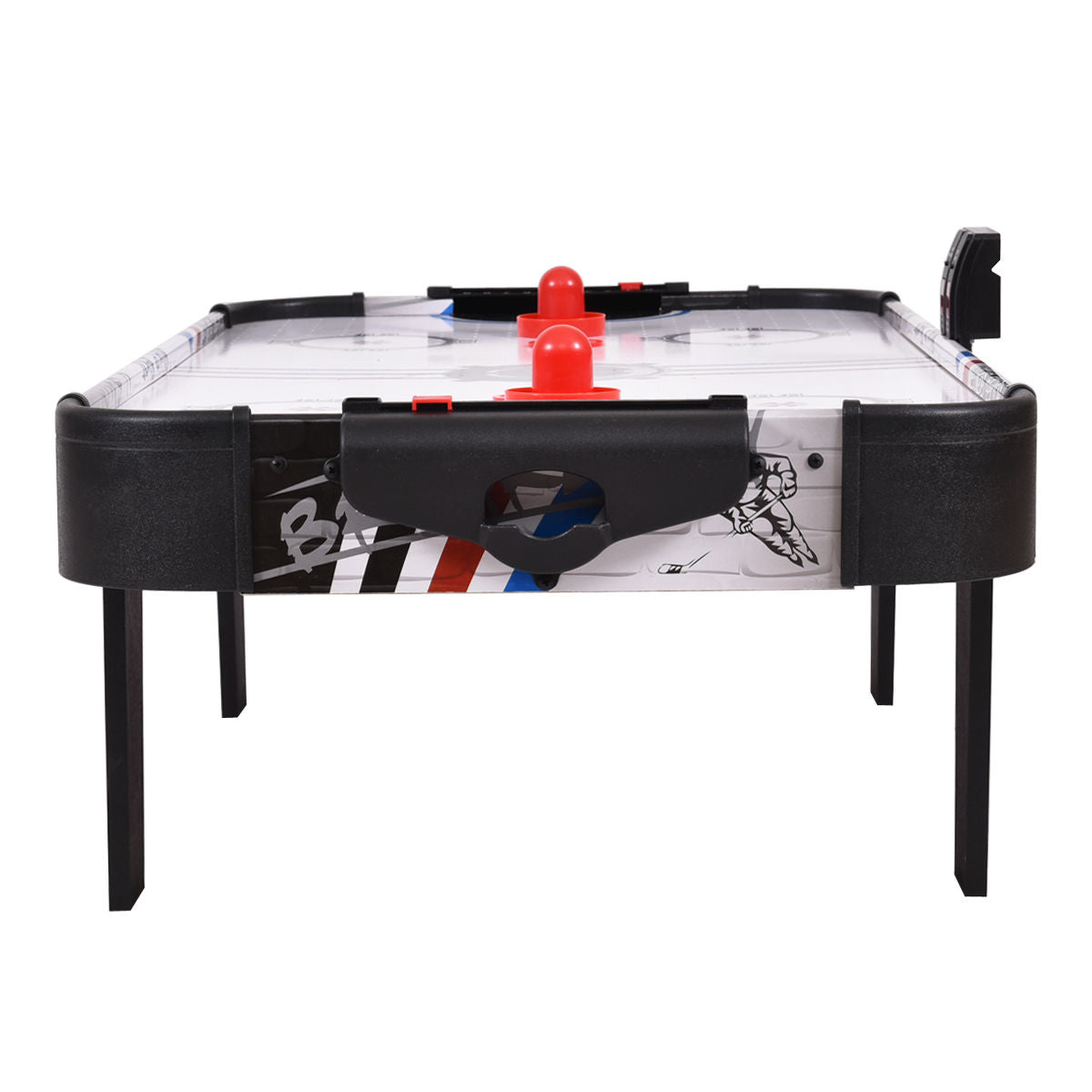42 Inch Air Powered Hockey Table Top Scoring 2 Pushers Kids Crystal