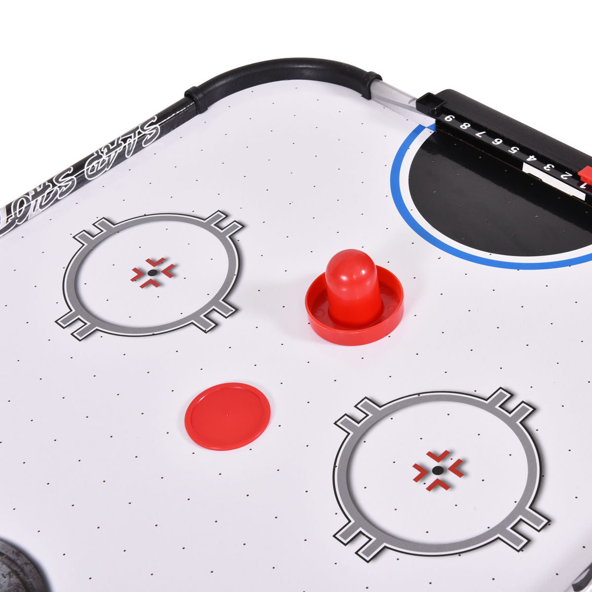 42 Inch Air Powered Hockey Table Top Scoring 2 Pushers Kids Crystal