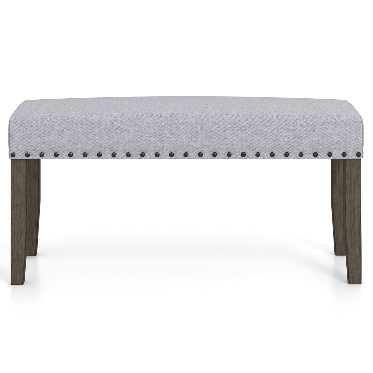 42.5 Inch Upholstered Entryway Bench End of Bed Bench-Gray Kids Crystal
