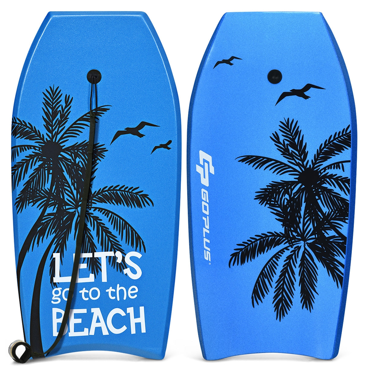 Super Lightweight Bodyboard Surfing with Leash EPS Core Boarding-L Kids Crystal