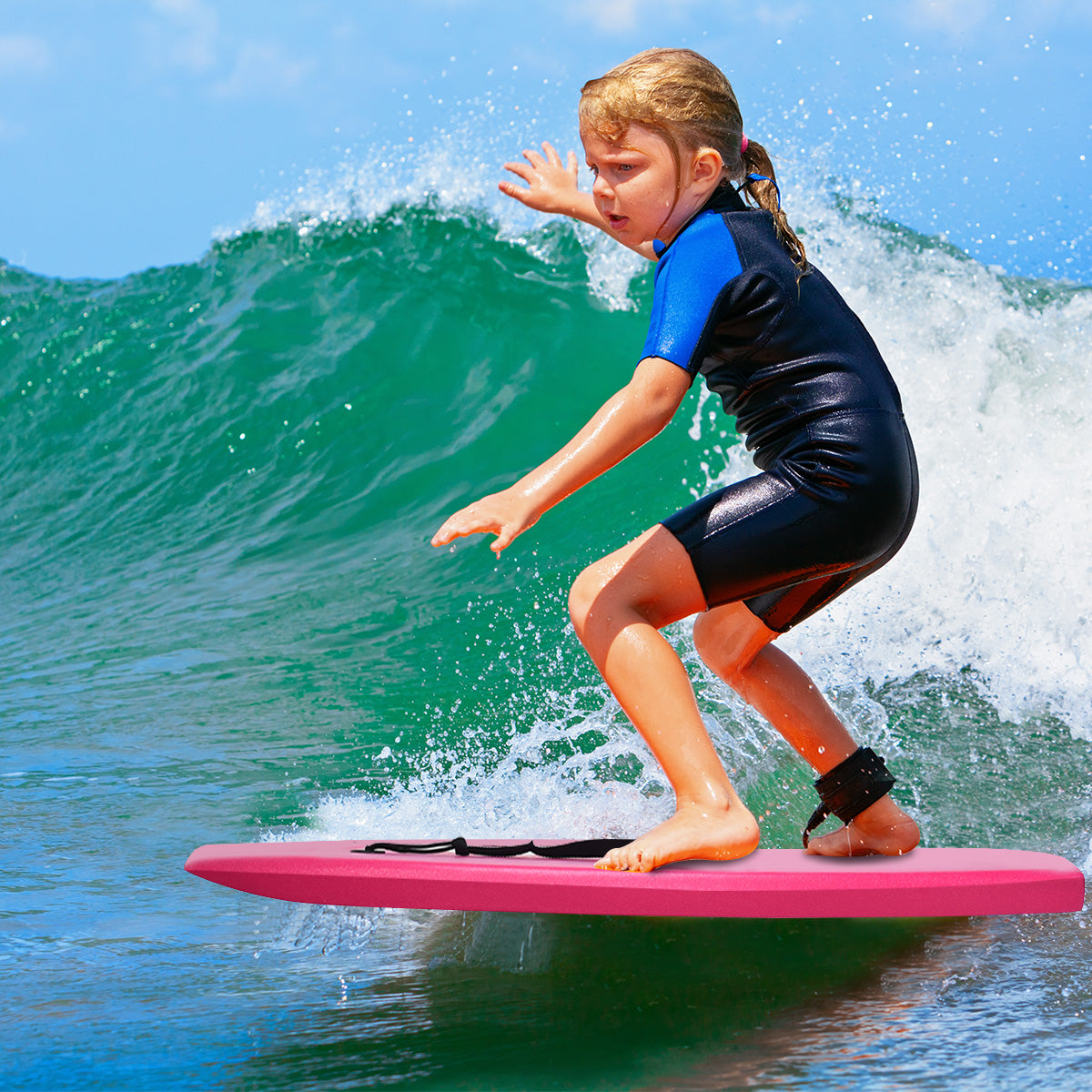 Lightweight Bodyboard Surfing with Leash EPS Core Boarding IXPE-S