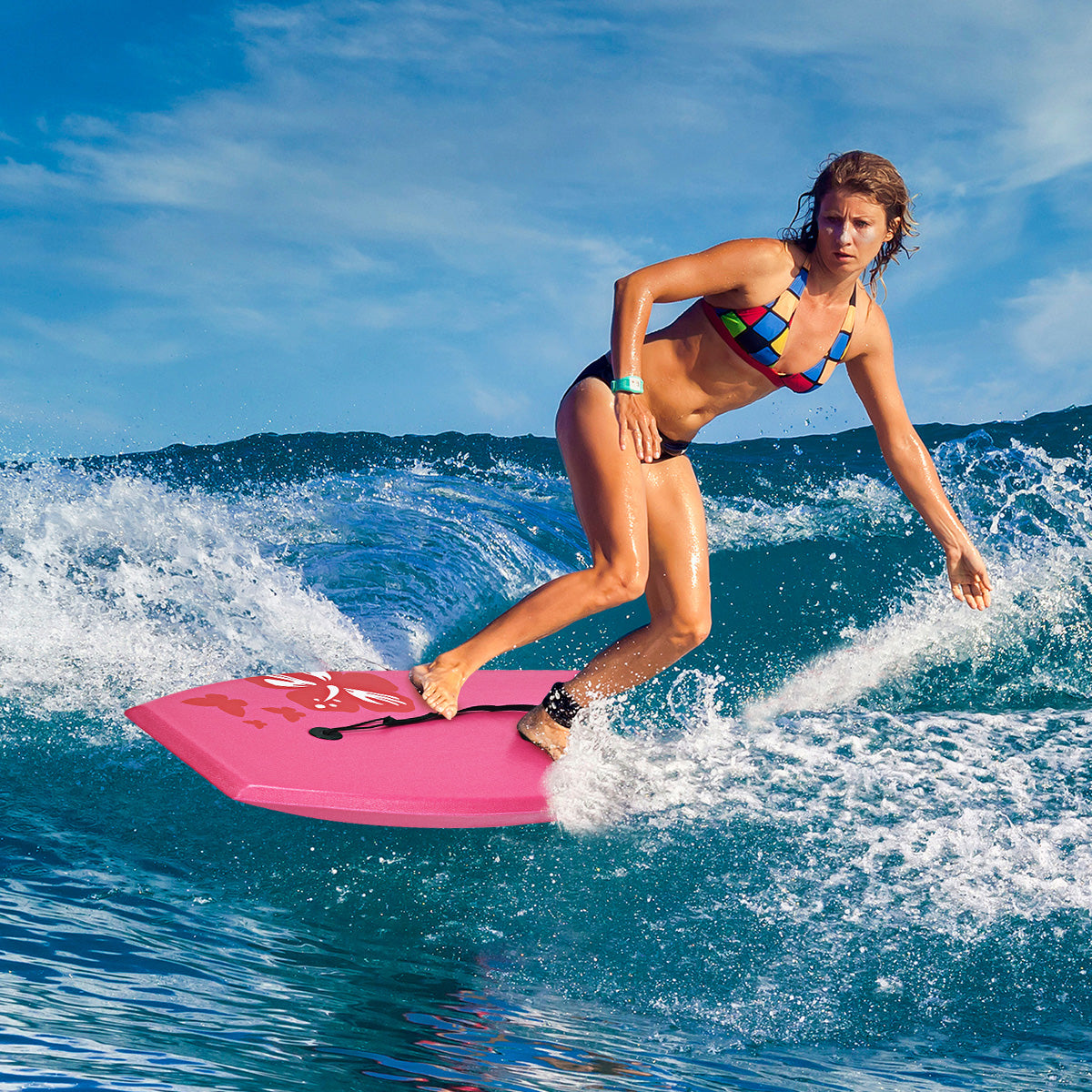 Lightweight Bodyboard Surfing with Leash EPS Core Boarding IXPE-S