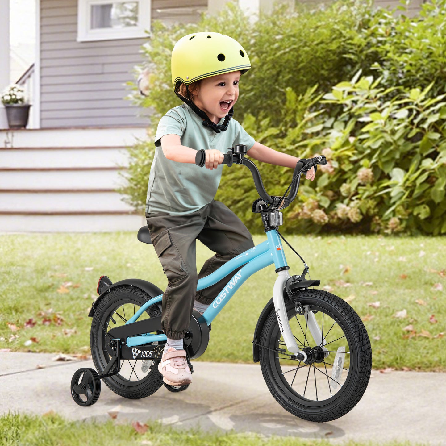 14-Inch Kids Bike for 3-5 Years Old Children Bicycle with Training Wheels Kids Crystal