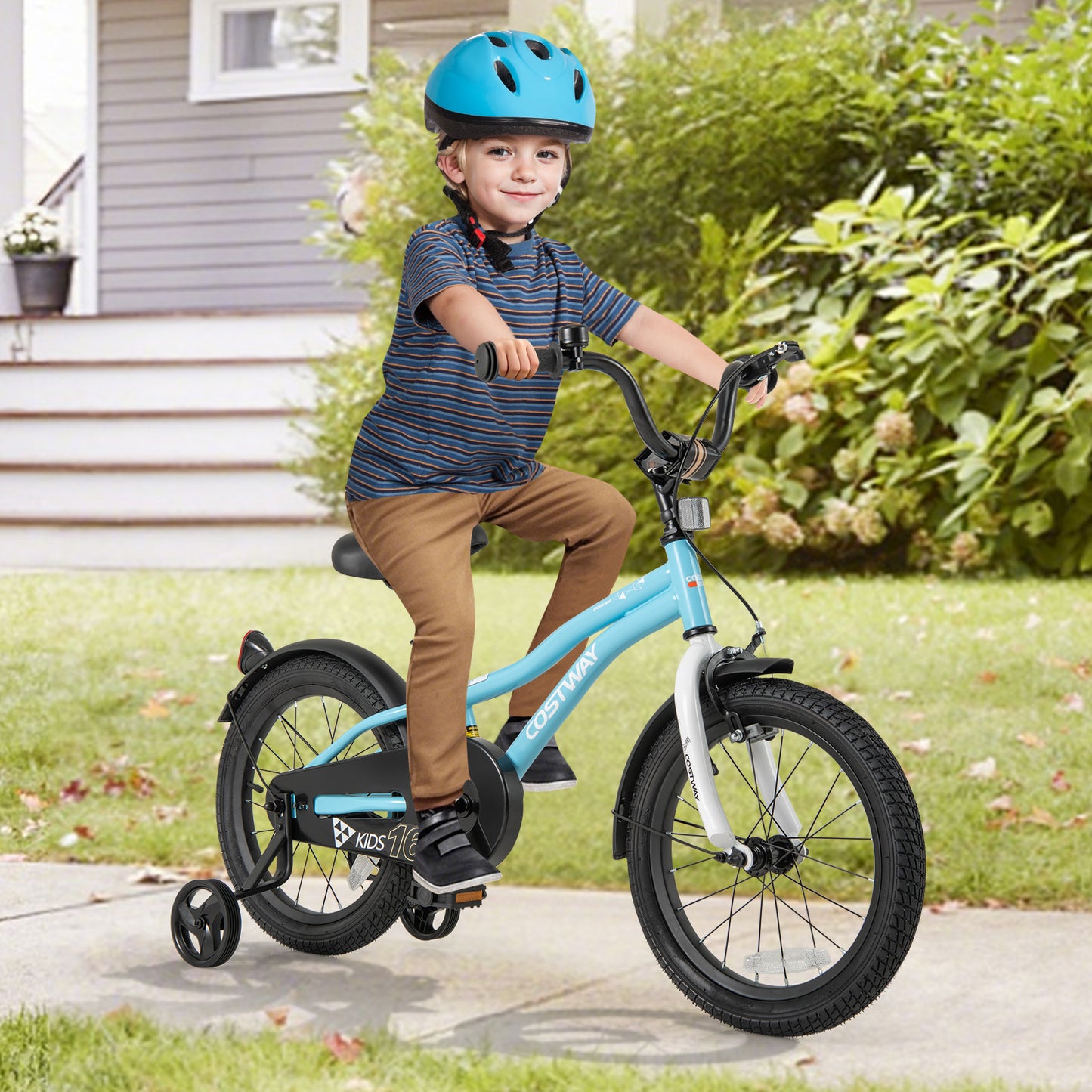 16-Inch Kids Bike for 4-7 Years Old Children Bicycle with Training Wheels Kids Crystal