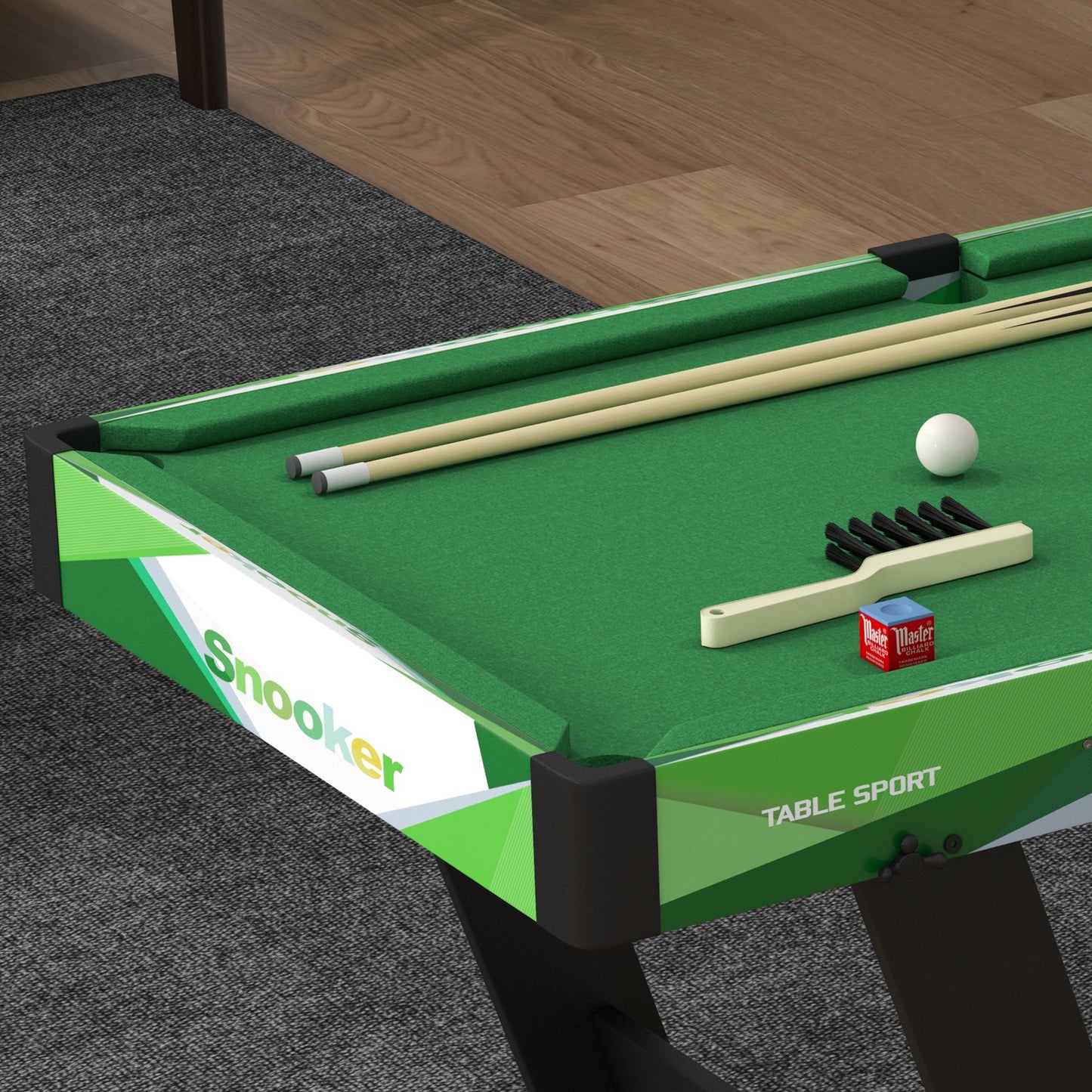 Mini Pool Table Set 41" Folding Billiard Table with Accessories for Kids Adults Green Kids Crystal