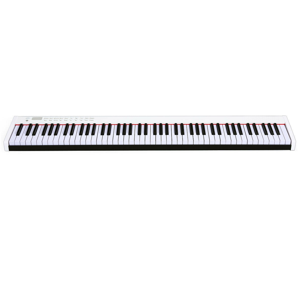 BX-II 88-key Portable Digital Piano with MP3-White Kids Crystal
