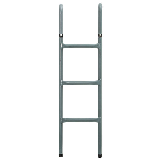 Steel Trampoline Ladder, Fit 12ft & 14ft Trampoline, 3-Step Trampoline Ladder, Trampoline Accessories, 330 lbs Capacity Kids Crystal