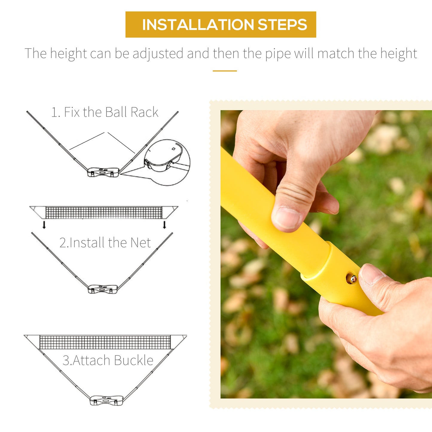Foldable Badminton Net Set Portable for Indoor Outdoor Beach Backyard Adults Kids Kids Crystal
