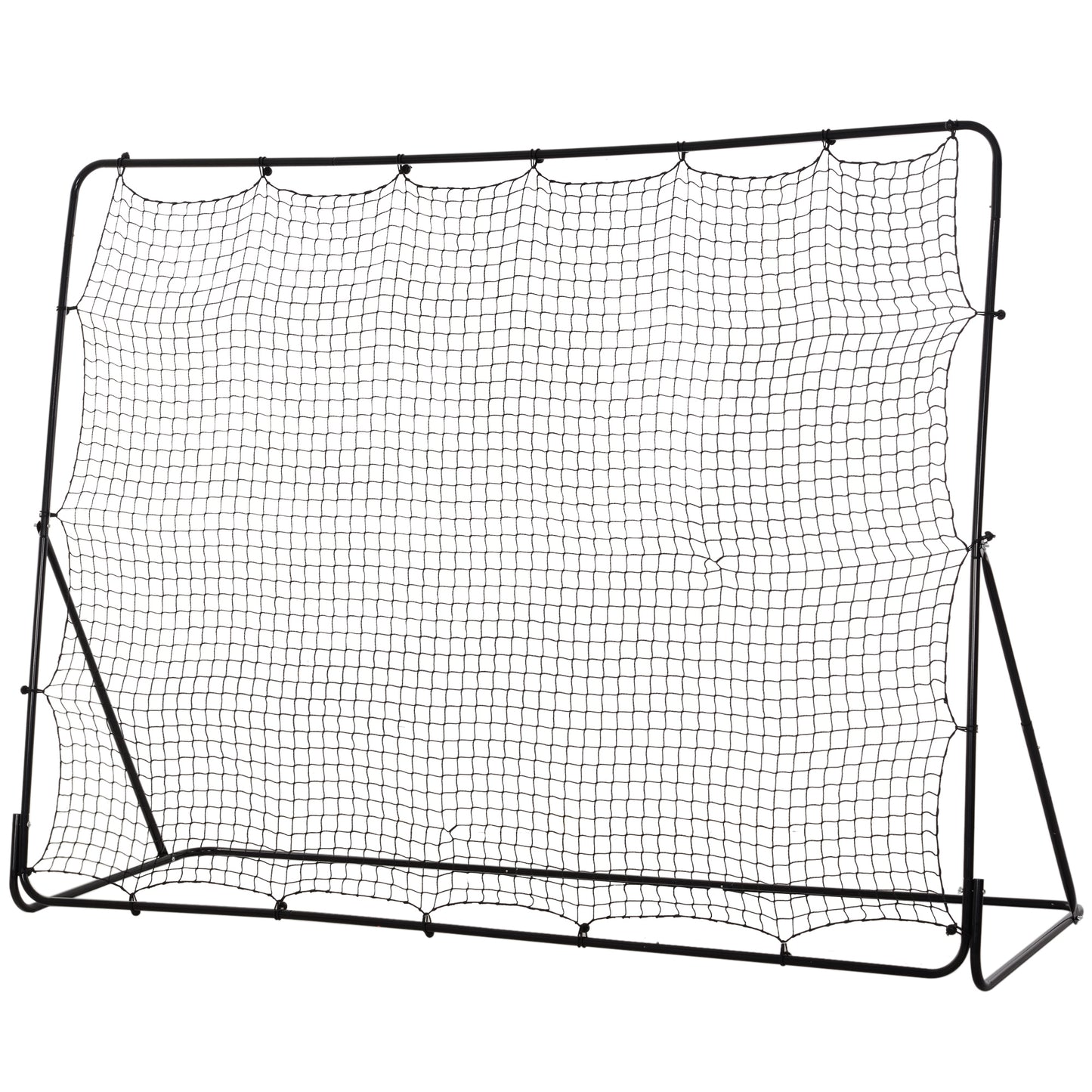 8' x 6' Soccer Rebounder Net with 5 Adjustable Angles for Backyard Park Training Practice Kids Crystal