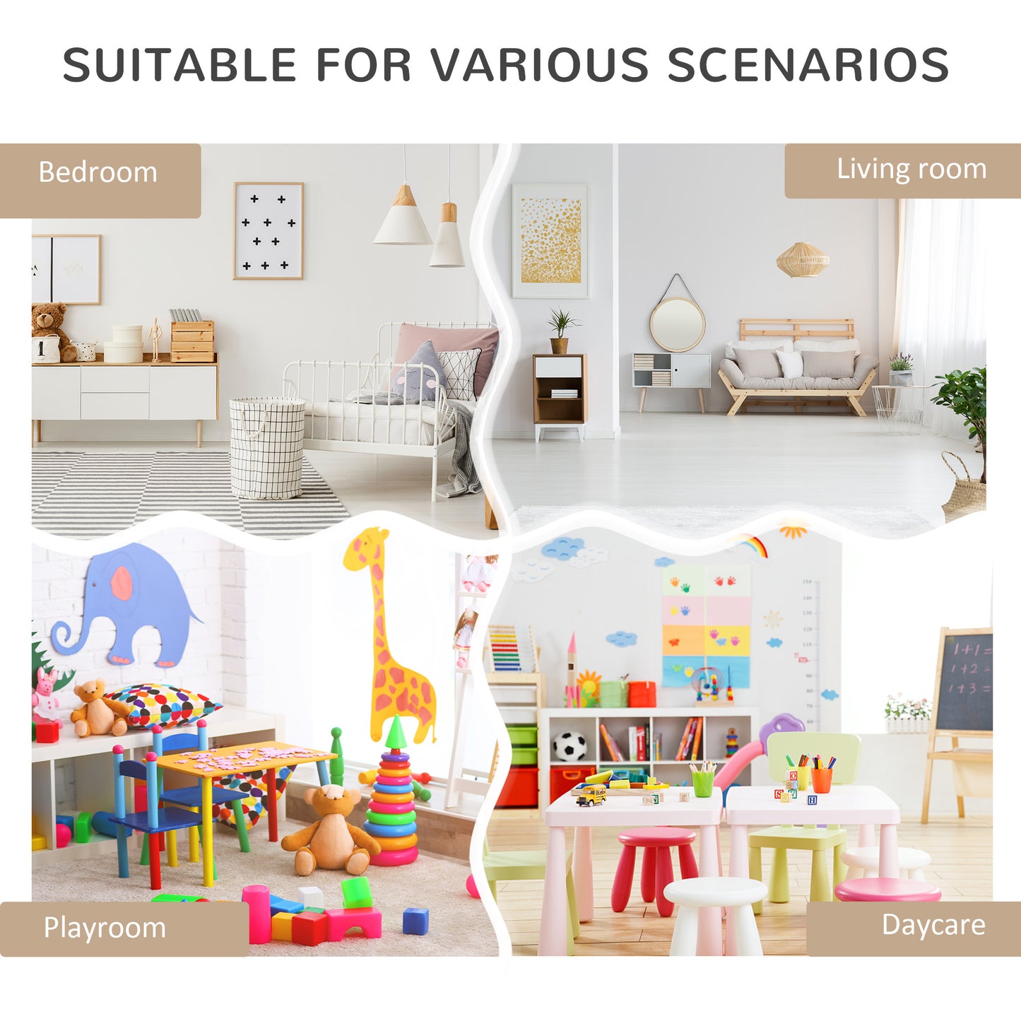 Kids Bookcase Multi Shelf Rack Organizer Storage Drawer Reading Nook Classroom Bedroom Playroom Grey Kids Crystal
