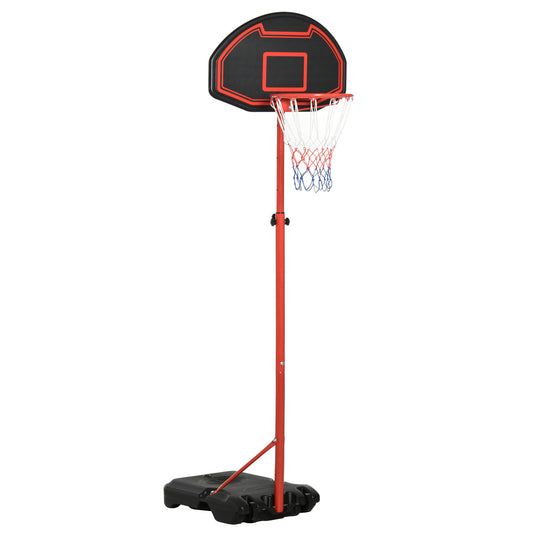 6.6'-8.2' Adjustable Portable Basketball Stand Outdoor Indoor Hoop System Backboard w/ Wheels For Youth Kids Kids Crystal