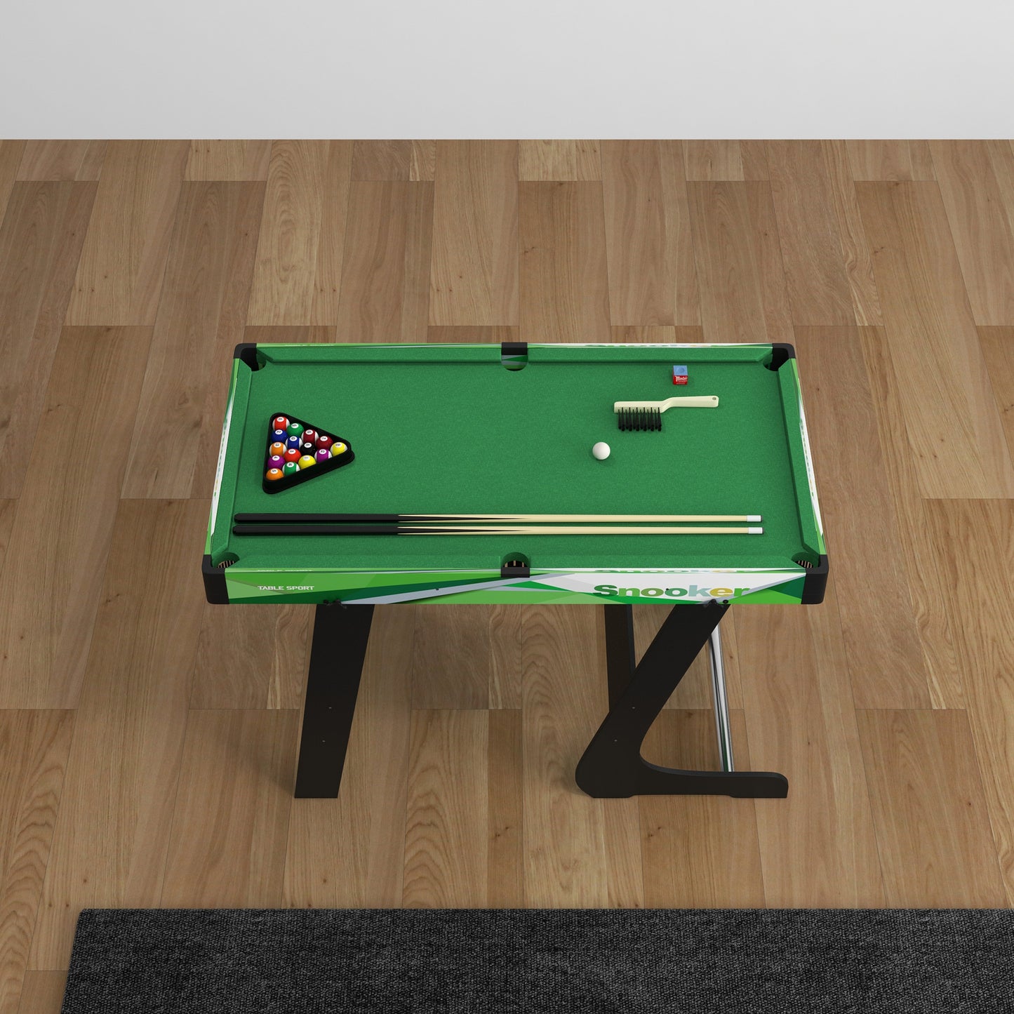 Mini Pool Table Set 41" Folding Billiard Table with Accessories for Kids Adults Green Kids Crystal