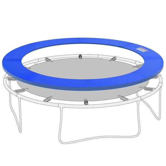 ?10ft Trampoline Replacement Safety Pad Trampoline Pad Waterproof Spring Cover Blue Kids Crystal