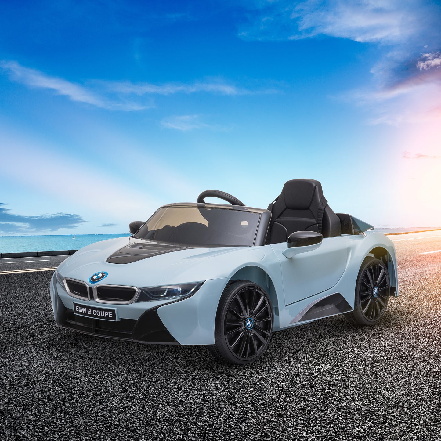 6V Kids Ride-On BMW: Remote Control, 2 Speeds, Lights, MP3, Power Indicator Kids Crystal