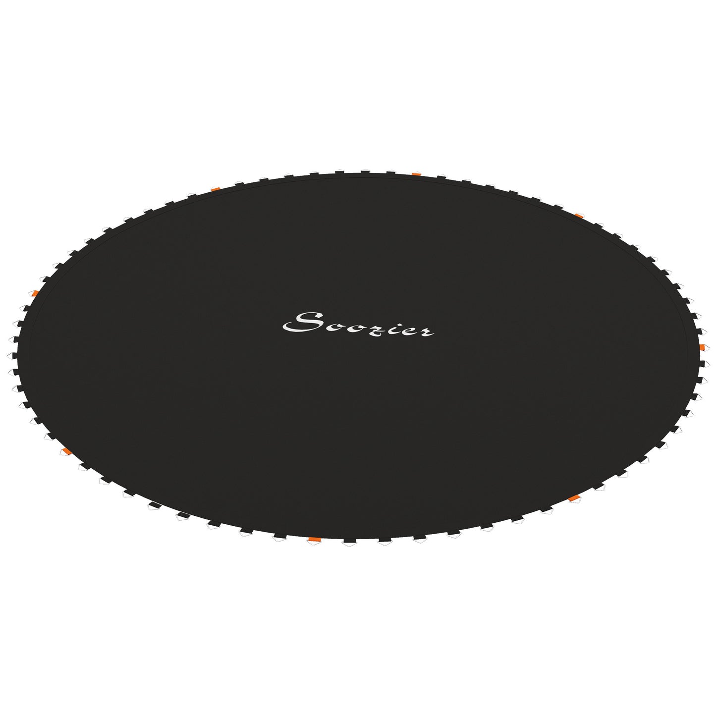 Trampoline Jumping Mat Replacement with Spring Tool 72 V-Hooks for 12ft Round Trampolines Black Kids Crystal