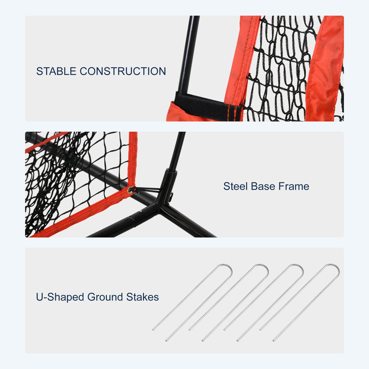 6' x 6' Baseball Net for Hitting Pitching Practice with Carry Bag, Red Kids Crystal