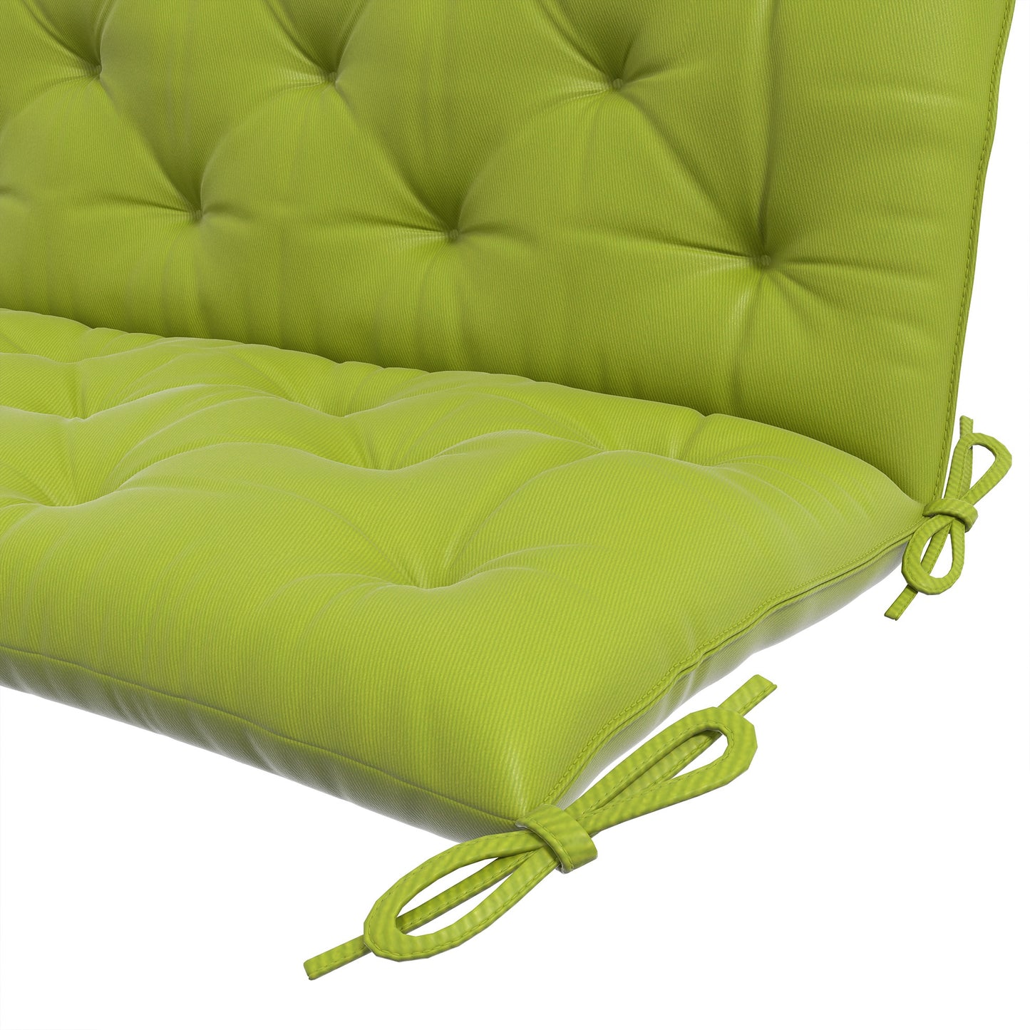 3-Seater Outdoor Bench Swing Chair Replacement Cushions for Patio Garden, Light Green Kids Crystal