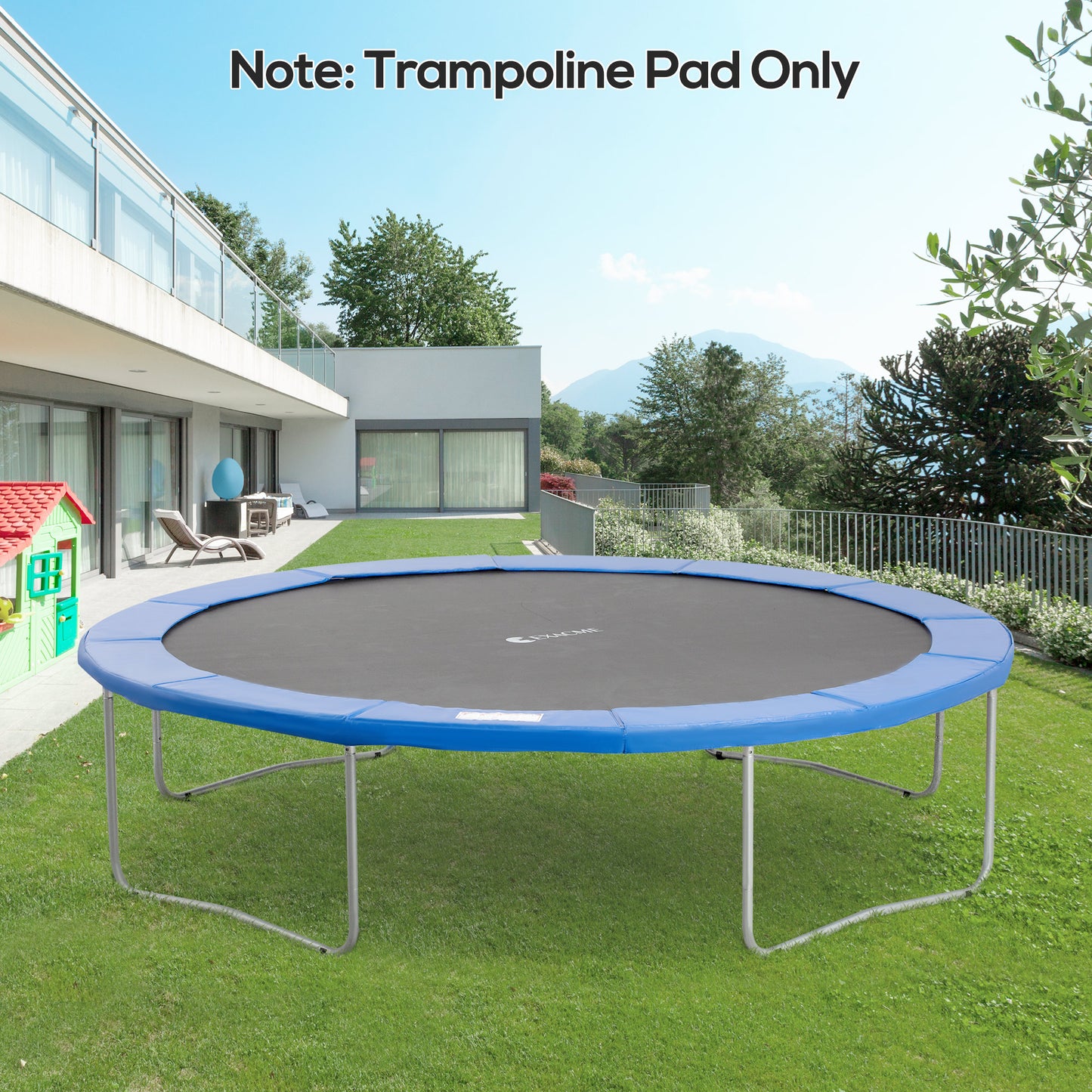 Φ12ft Trampoline Safety Pad Replacement Gymnastics Bounce Jump Cover Kids Crystal