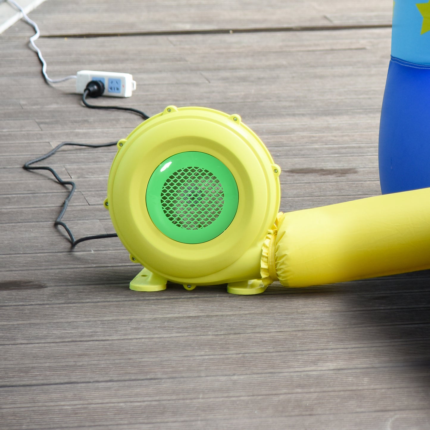 Compact Inflation: Electric Air Blower 450W Energy Efficient Pump for Outdoor Inflatable Bounce Houses Kids Crystal