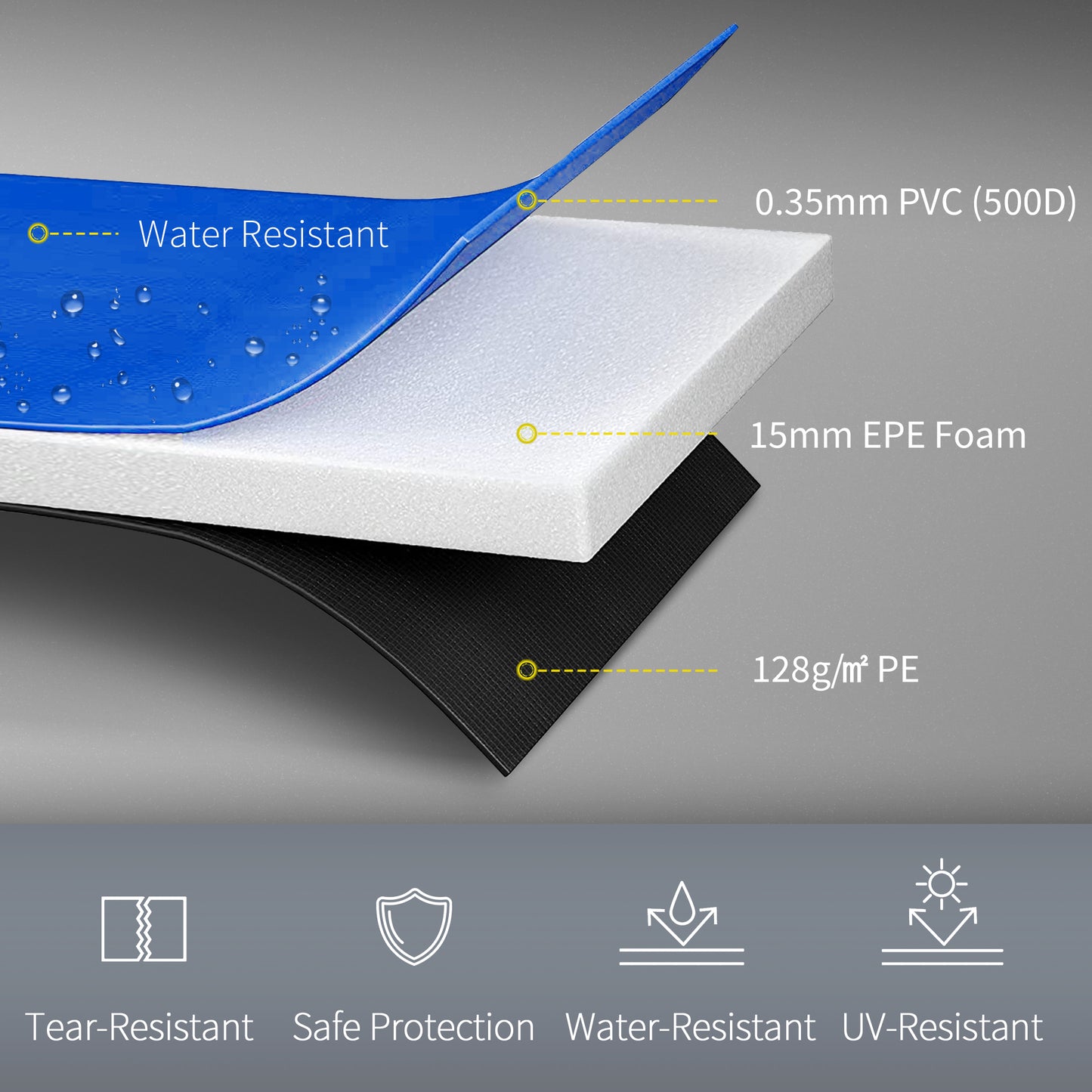 Φ12ft Trampoline Safety Pad Replacement Gymnastics Bounce Jump Cover Kids Crystal