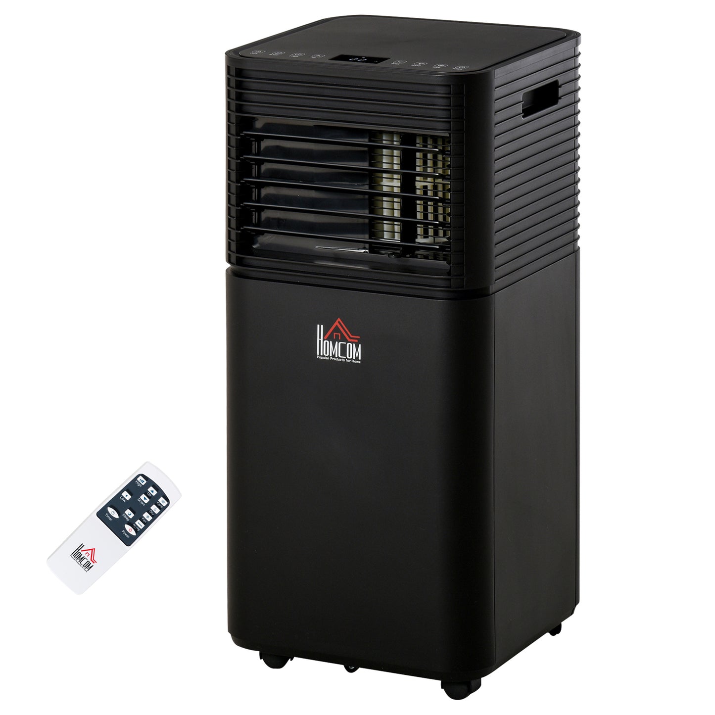 10000 BTU Portable Air Conditioner with Fan & Dehumidifier Mode, Quiet AC Unit with Remote Control, 24-Hour Timer, Black