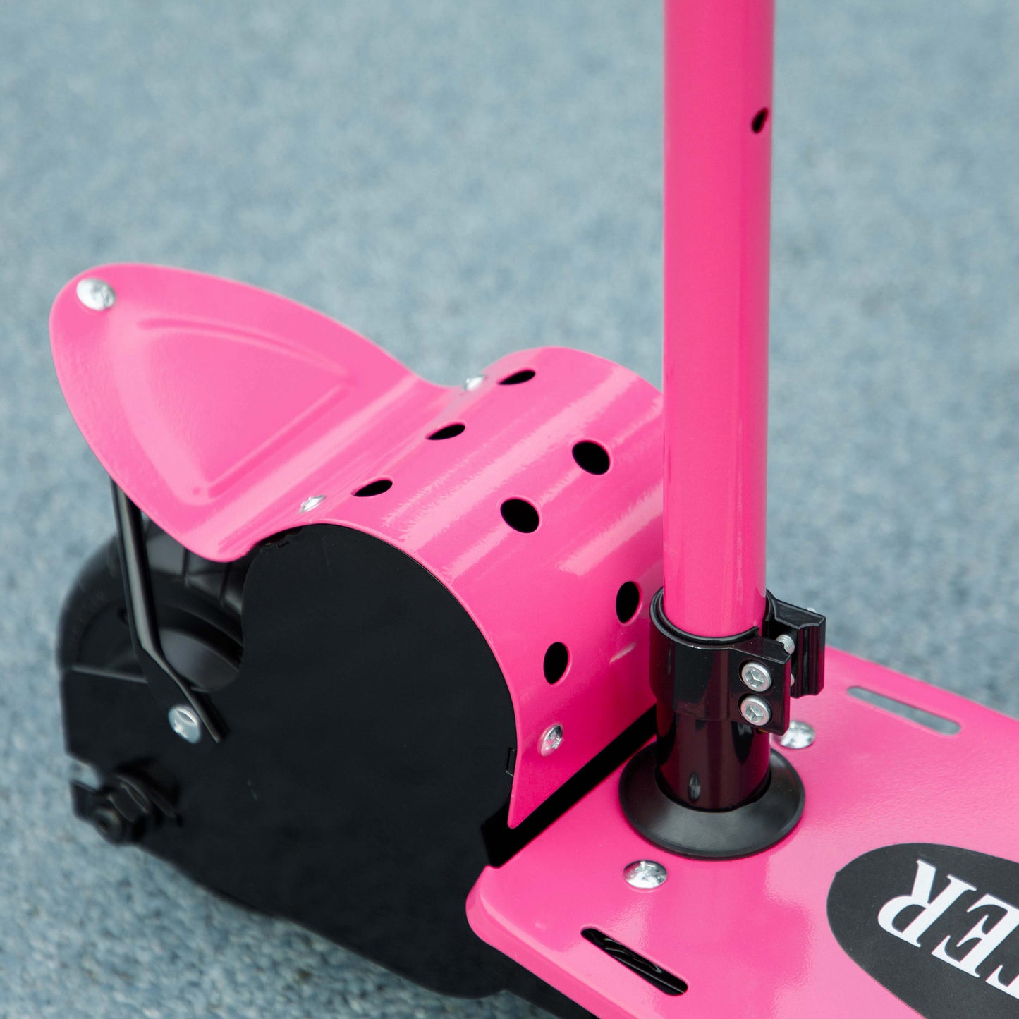 Foldable Electric Scooter for Kids Ages 6-14, with Seat and 2 Adjustable Heights, Max 6km Range & 12km/h, Pink Kids Crystal