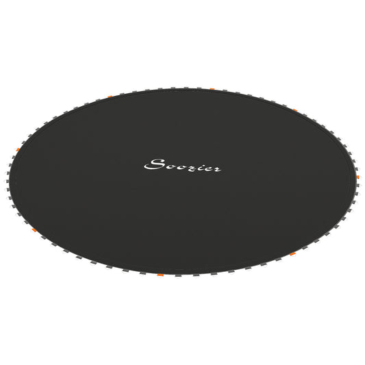 Trampoline Replacement Mat, Fits 14' Trampoline w/ 80 V-Hooks & 5.5" Springs (Spring & Frame not Included), Black Kids Crystal