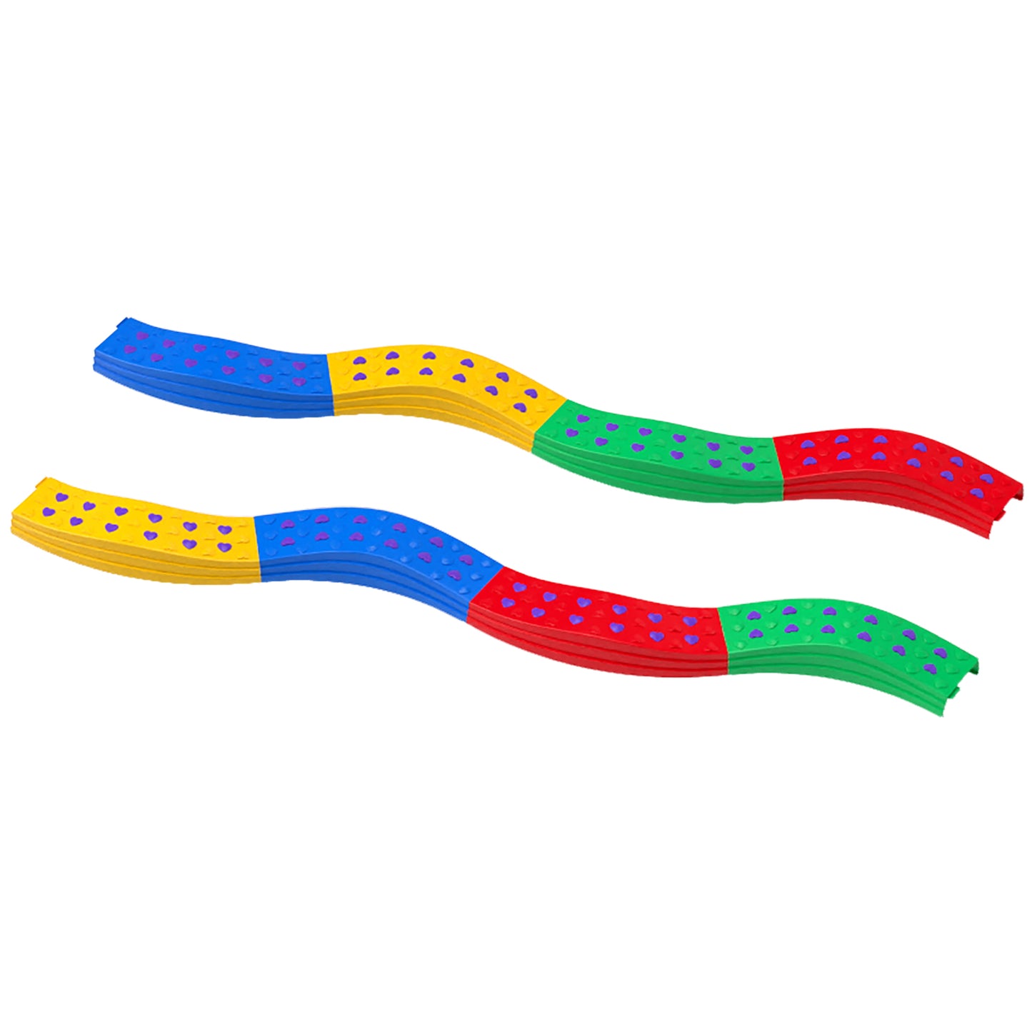 8PCs Kids Balance Beam Stepping Stones w/ Non-slip Foot Pads Kids Crystal