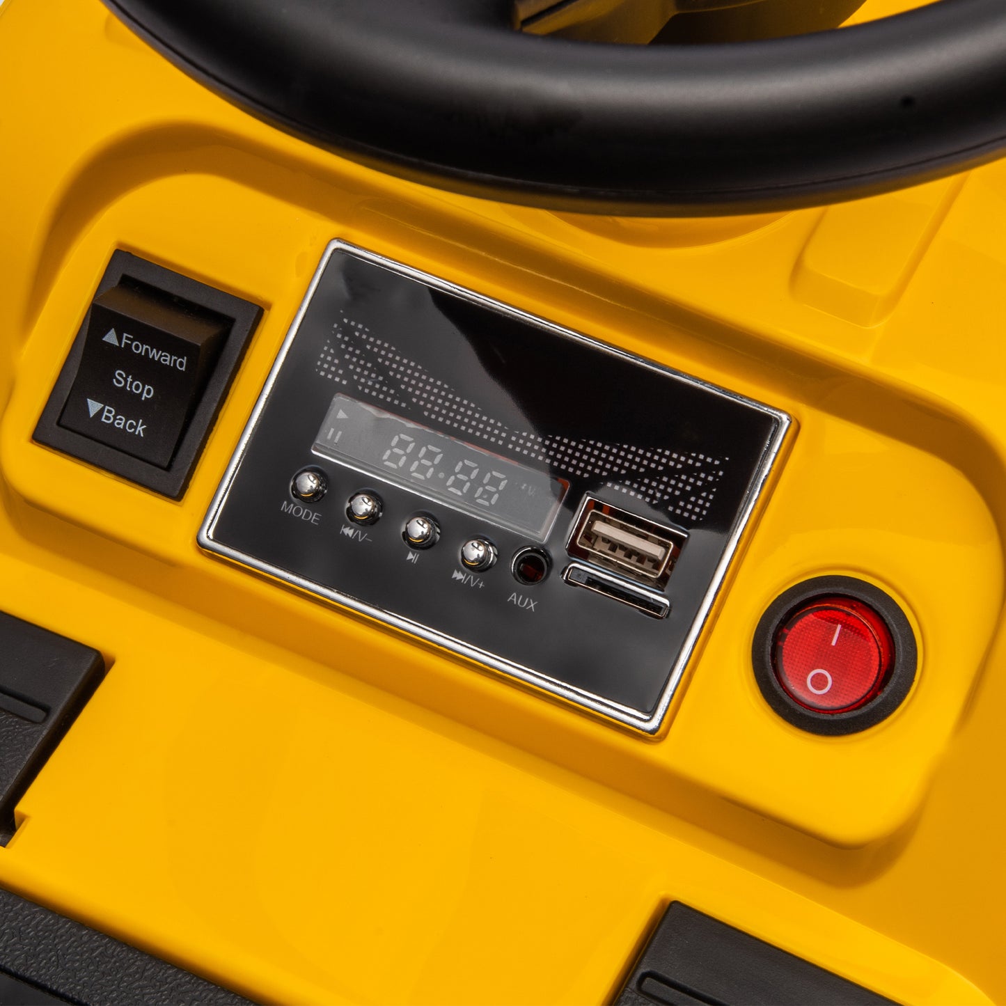 6V Electric Ride On Tractor 3 in 1 Excavator Bulldozer Road Roller Battery Powered Kids Construction Toy Kids Crystal