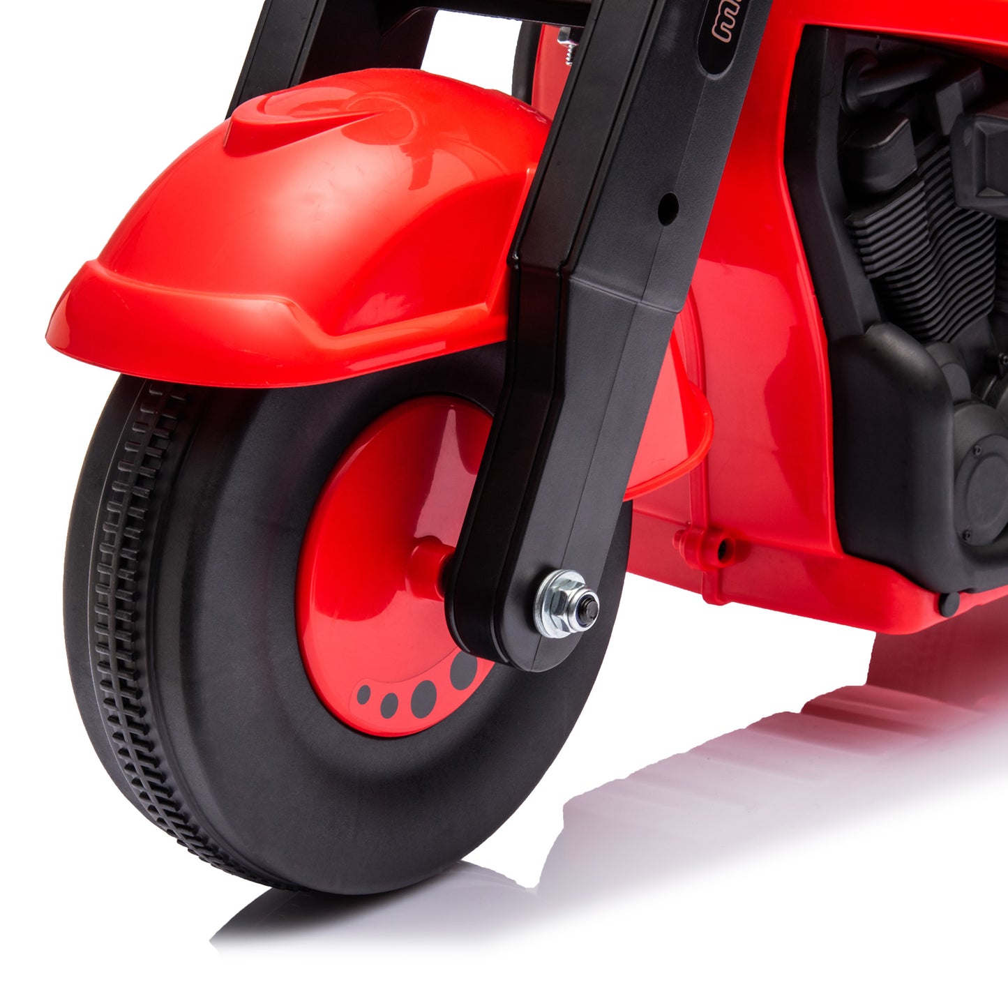 Foot to Floor Toddler Ride on Toy, Sliding Toddler Car with Music and Bubble, for 2-5 Years Old, Red Kids Crystal