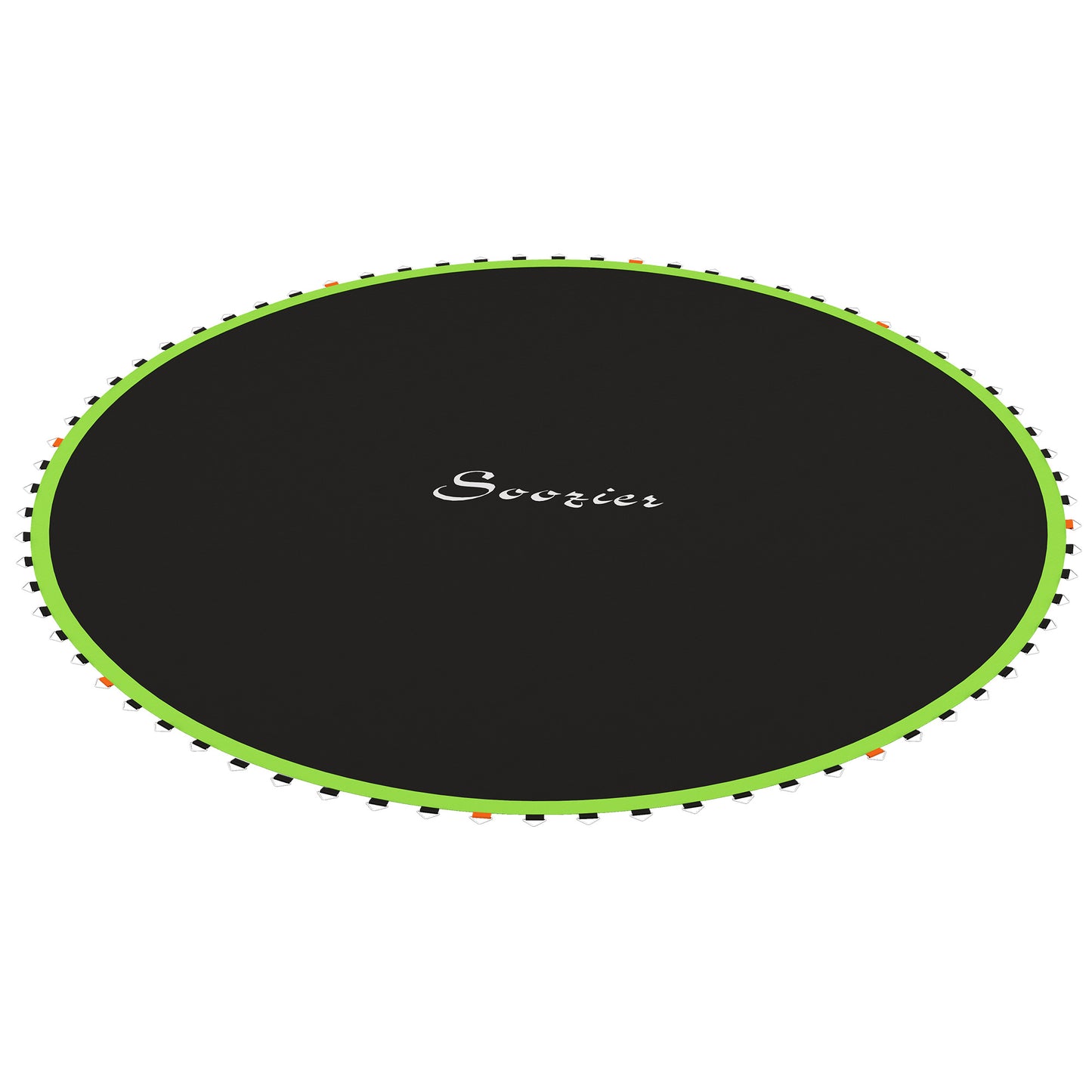 Trampoline Mat Replacement with Spring Pull Tool and 72 V-Hooks, Fits 12ft Trampoline, Using 5.5" Springs, Green Kids Crystal