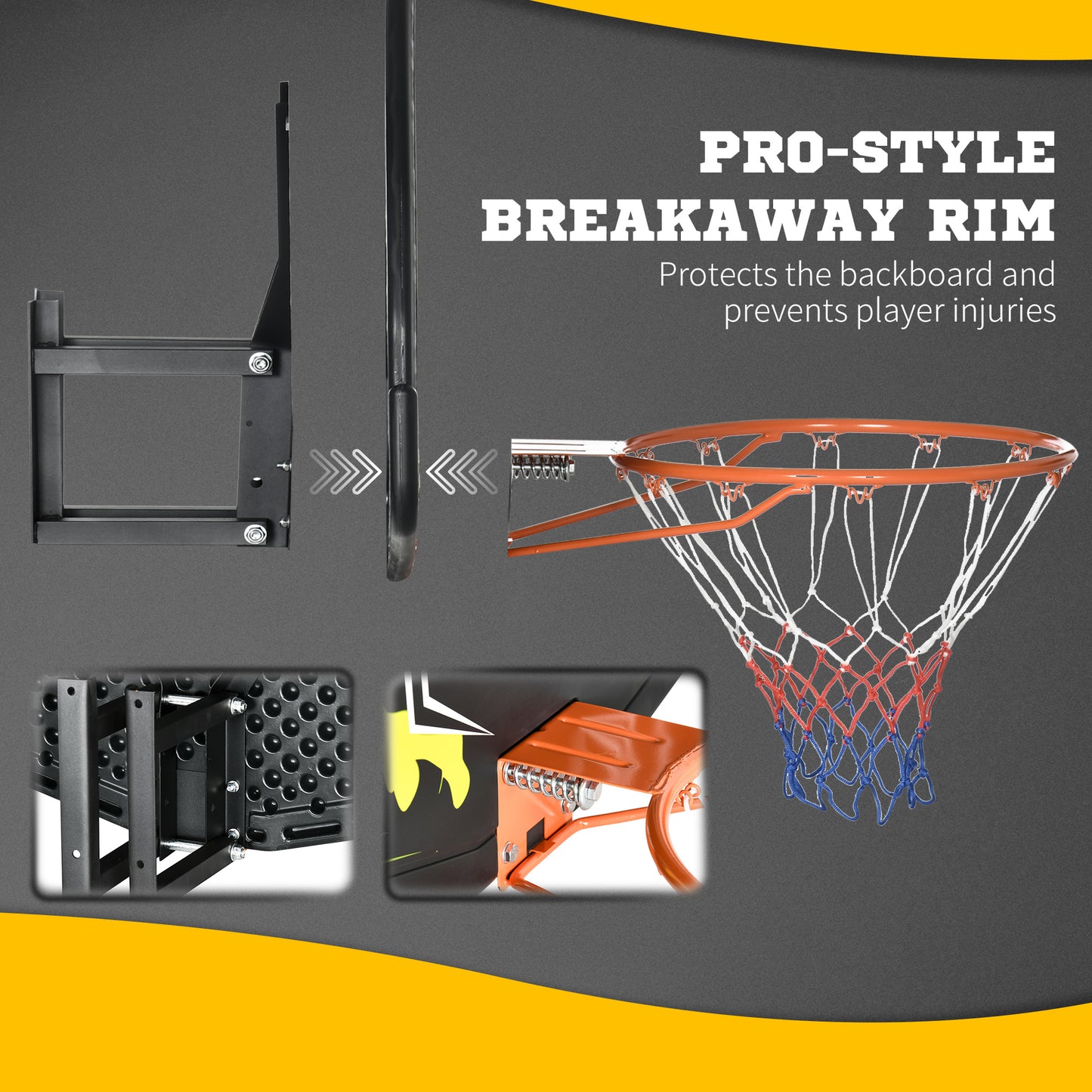 Wall Mounted Basketball Hoop, Mini Basketball Hoop and Backboard for Kids and Adults Kids Crystal