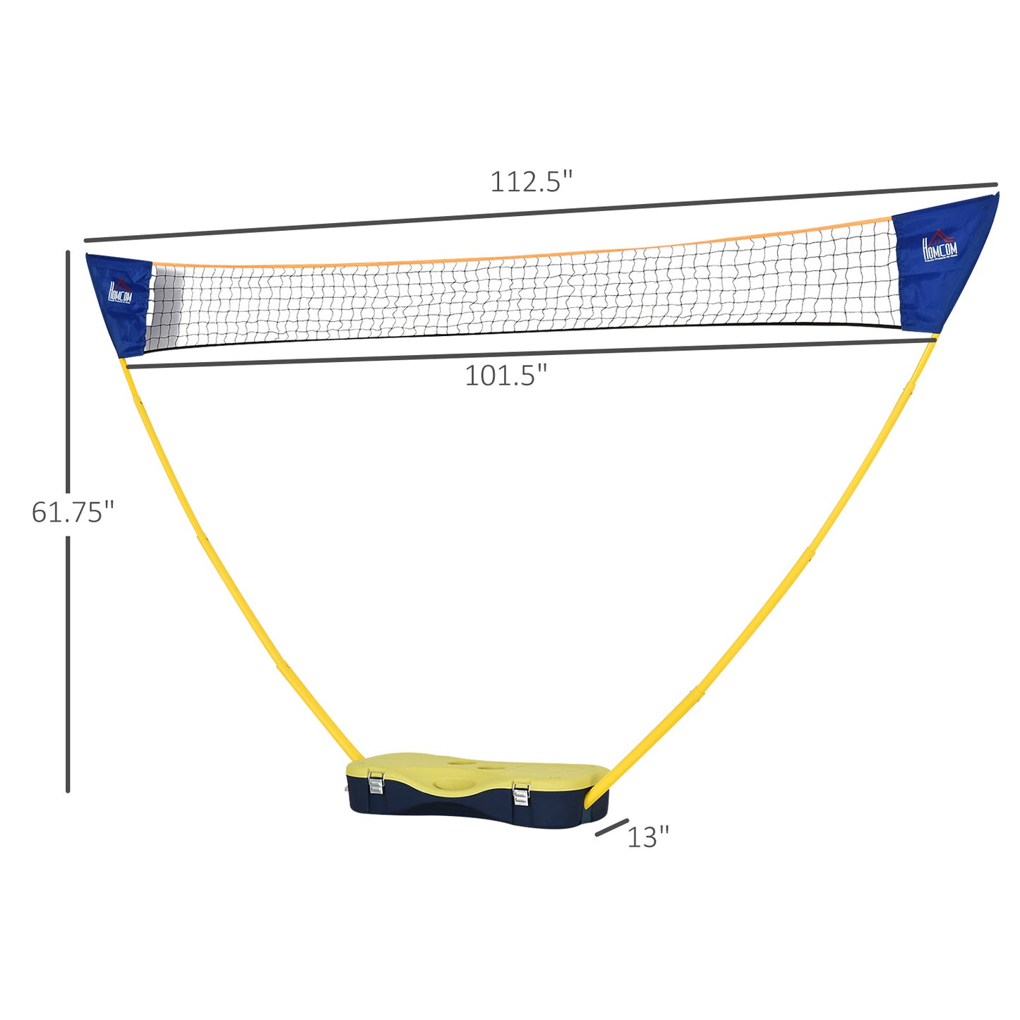 Foldable Badminton Net Set Portable for Indoor Outdoor Beach Backyard Adults Kids Kids Crystal