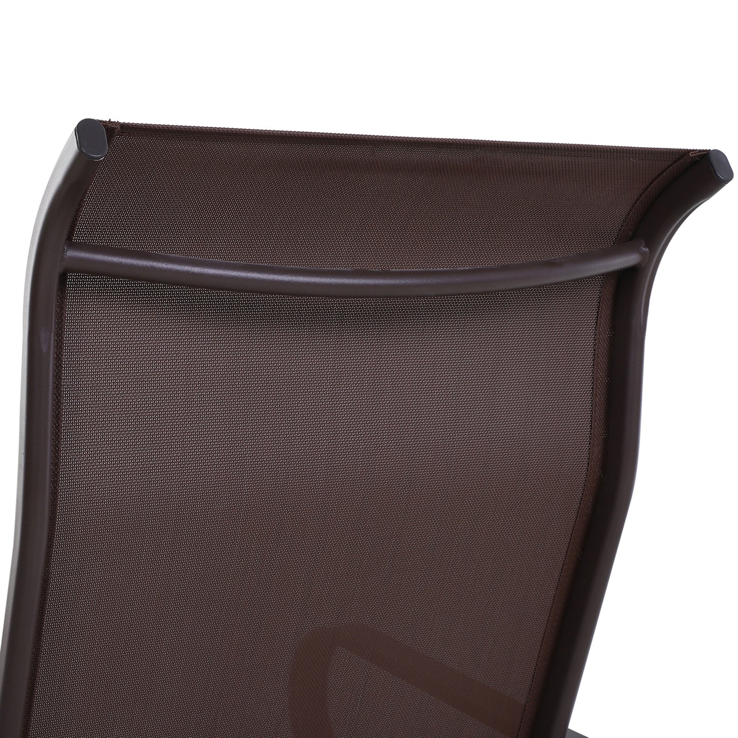 Patio Garden Glider Swing Chair Outdoor Mesh Rocking Gliding Seat Yard Porch Furniture Brown Kids Crystal