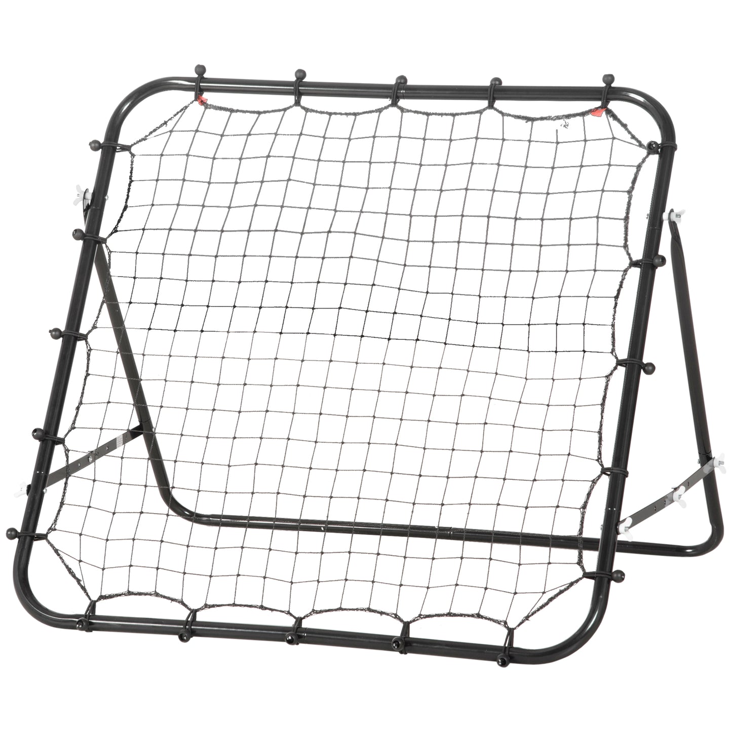 Volleyball Rebounder Net Football Training Aid Kickback Target Play Black Kids Crystal