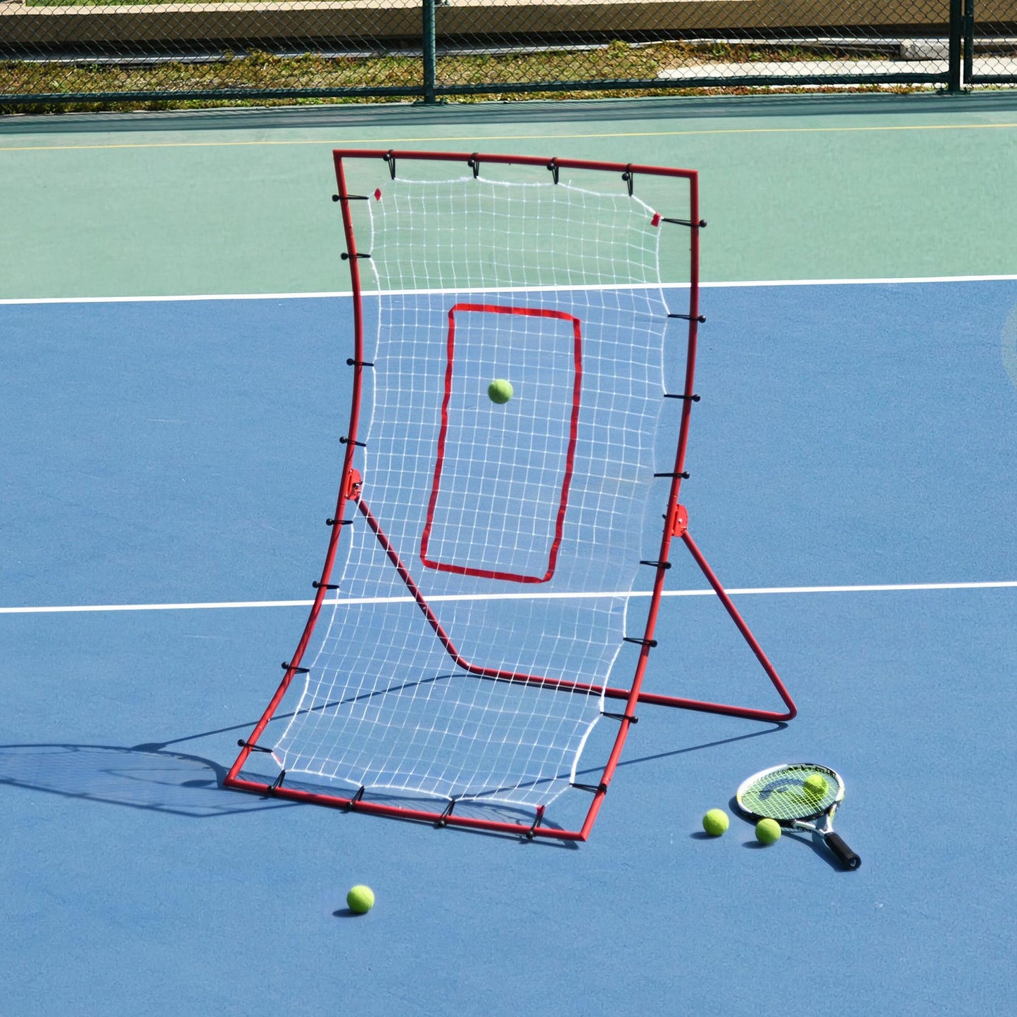 Adjustable Rebounder Goal for Baseball Football Basketball Volleyball 5 Angles Daily Training Kids Crystal