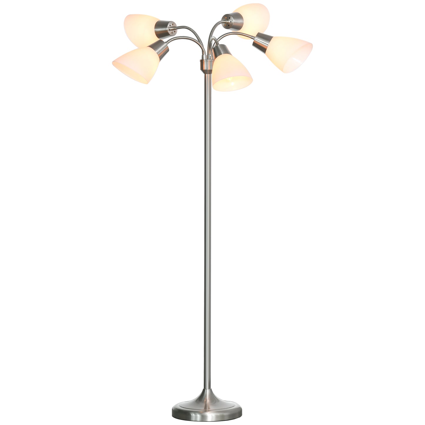 Arc Tree Floor Lamp 5 Adjustable Rotating Lights Modern Gooseneck Reading Bronze Kids Crystal