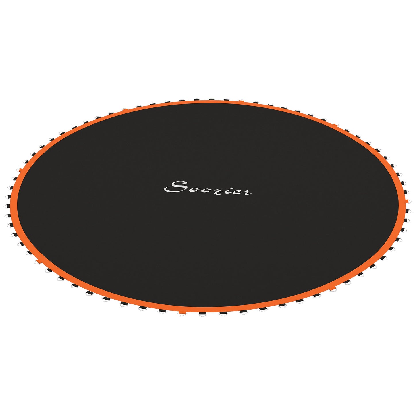 Trampoline Mat Replacement with Spring Pull Tool and 72 V-Hooks, Fits 12ft Trampoline, Using 5.5" Springs, Orange Kids Crystal